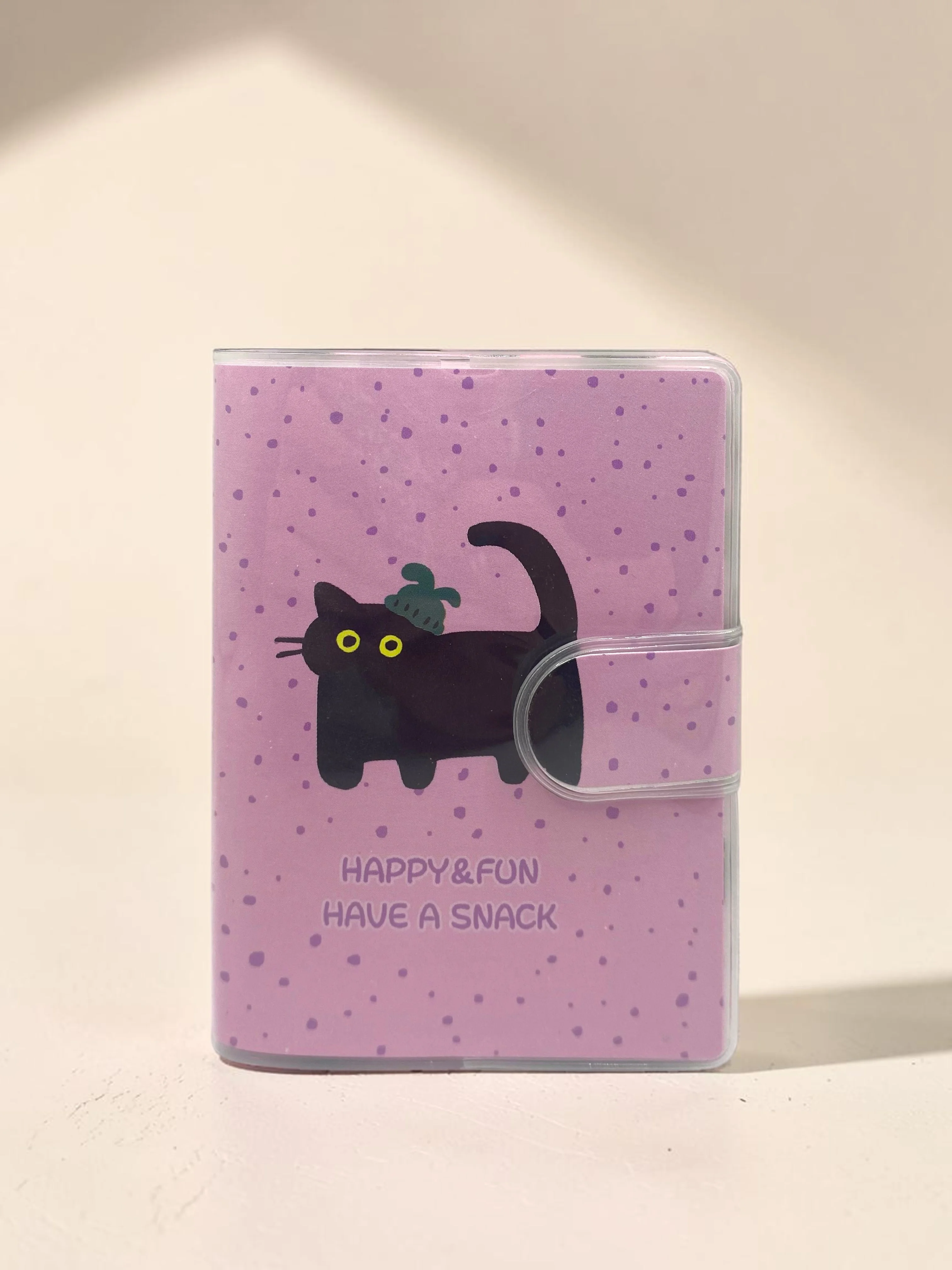 Happy & Fun Kedi A7 Not Defteri , Çıt Çıtlı Cep Defteri - Pembe Happy & Fun Kedi A7 Not Defteri , Çıt Çıtlı Cep Defteri - Pembe