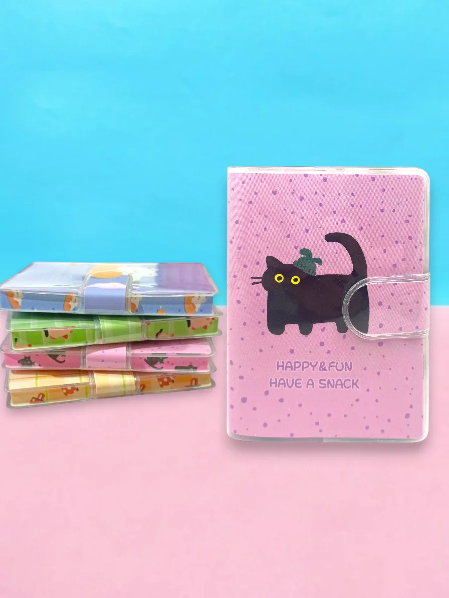 Happy & Fun Kedi A7 Not Defteri , Çıt Çıtlı Cep Defteri - Pembe Happy & Fun Kedi A7 Not Defteri , Çıt Çıtlı Cep Defteri - Pembe