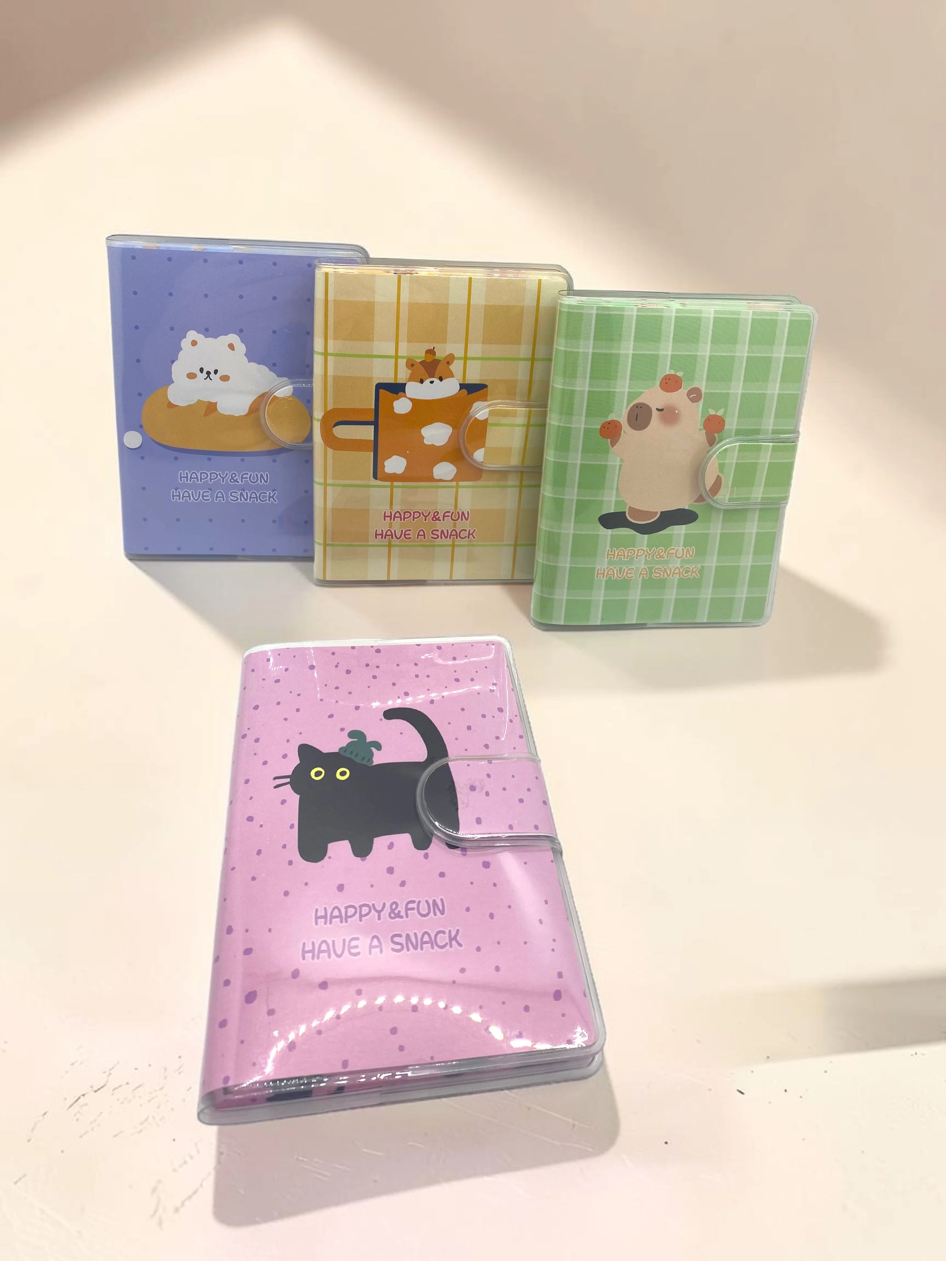 Happy & Fun Kedi A7 Not Defteri , Çıt Çıtlı Cep Defteri - Pembe Happy & Fun Kedi A7 Not Defteri , Çıt Çıtlı Cep Defteri - Pembe