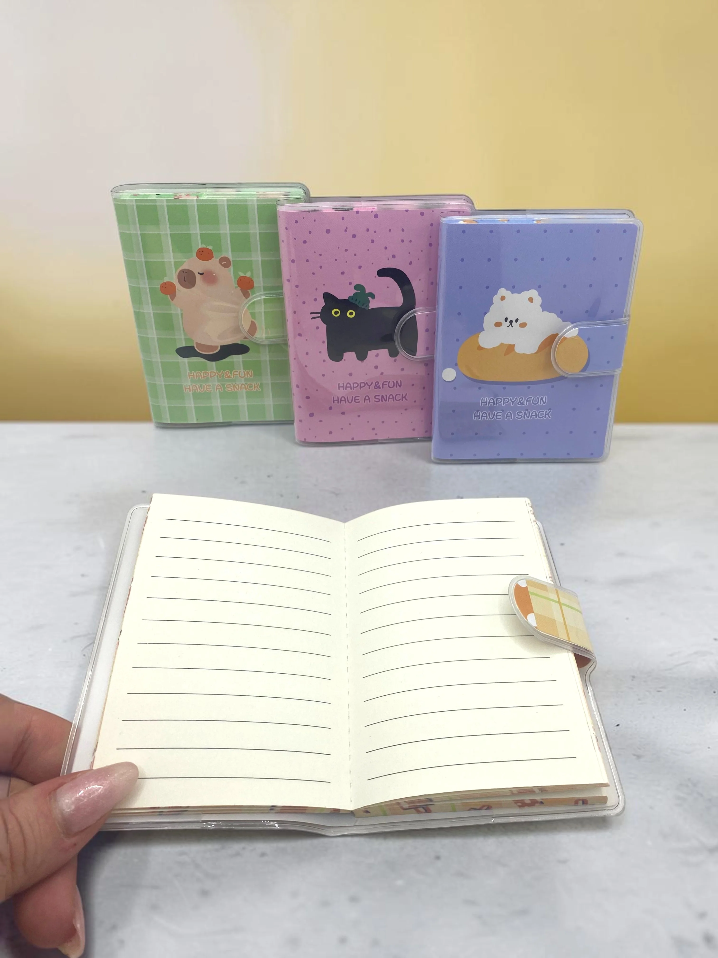 Happy & Fun Sincap A7 Not Defteri , Çıt Çıtlı Cep Defteri - Turun