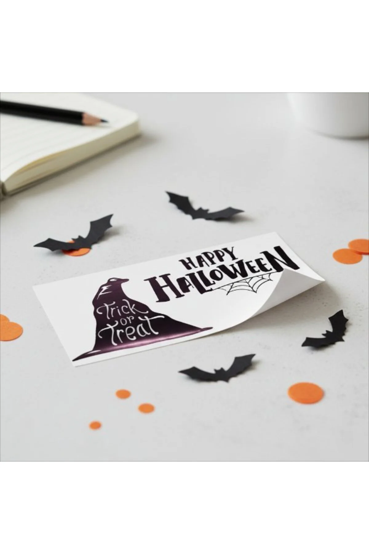 Happy Halloween Temalı Duvar Stickerı