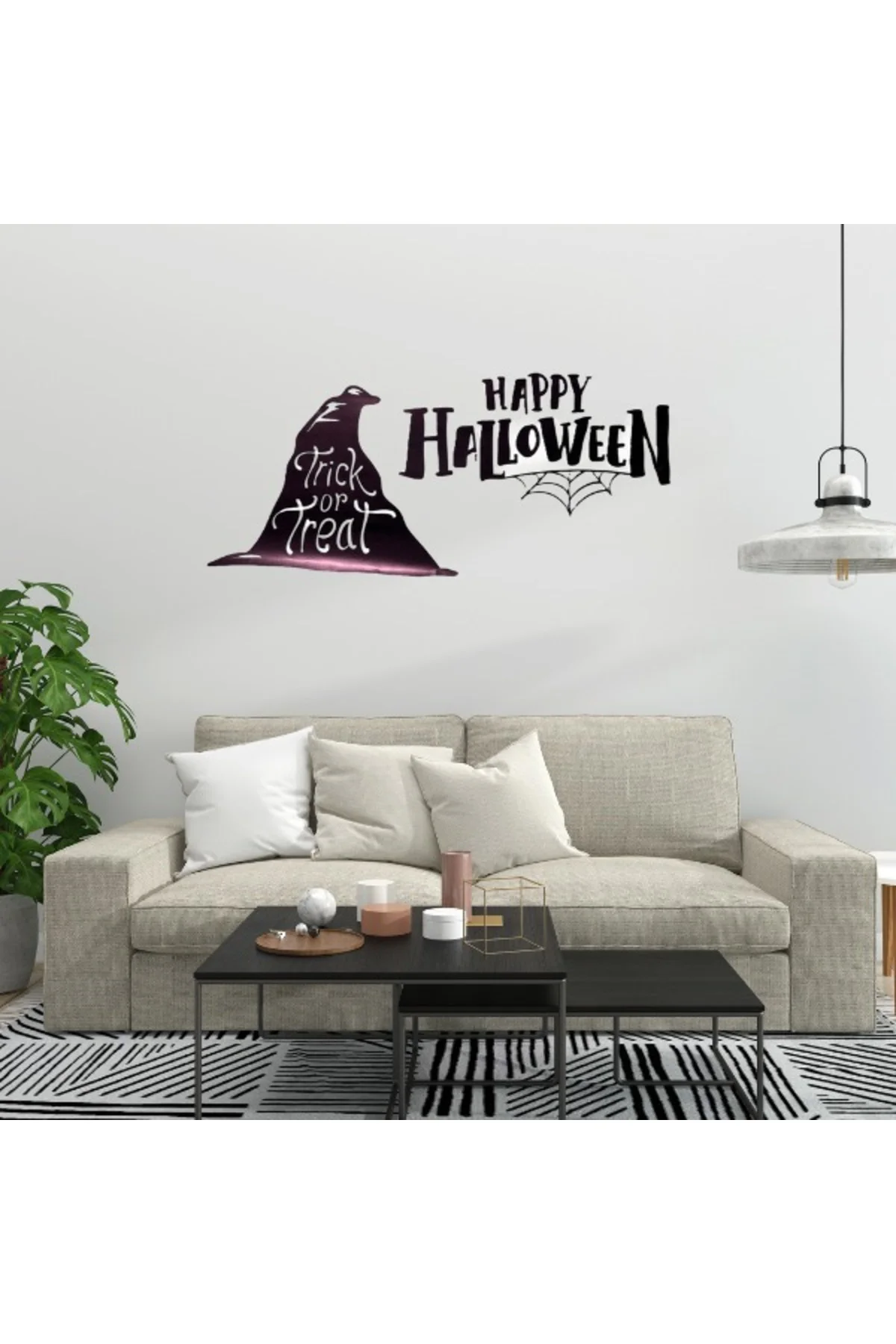 Happy Halloween Temalı Duvar Stickerı