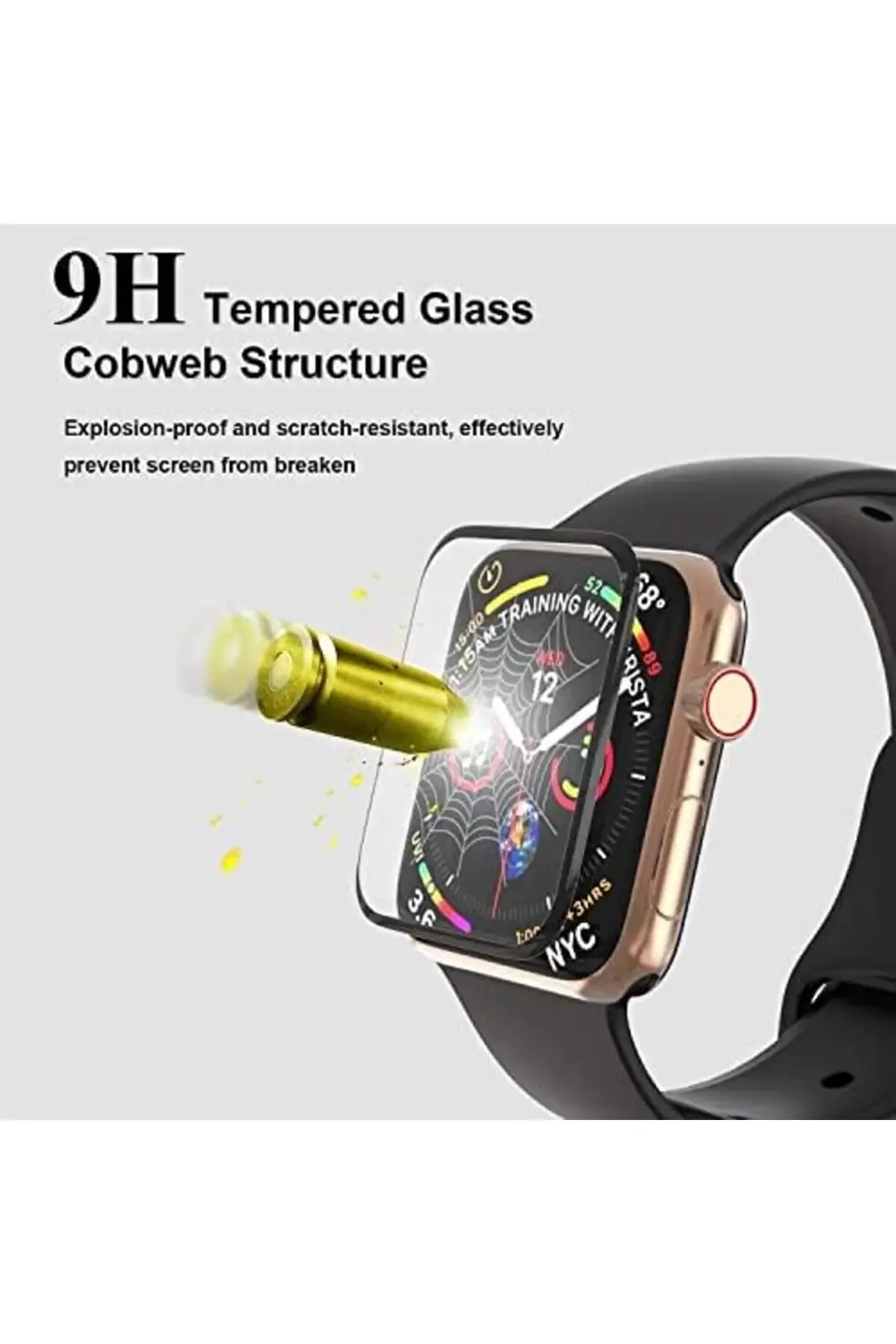 Happy Series 49mm Akıllı Saat için Ekranı Tam Kaplayan Esnek Cam