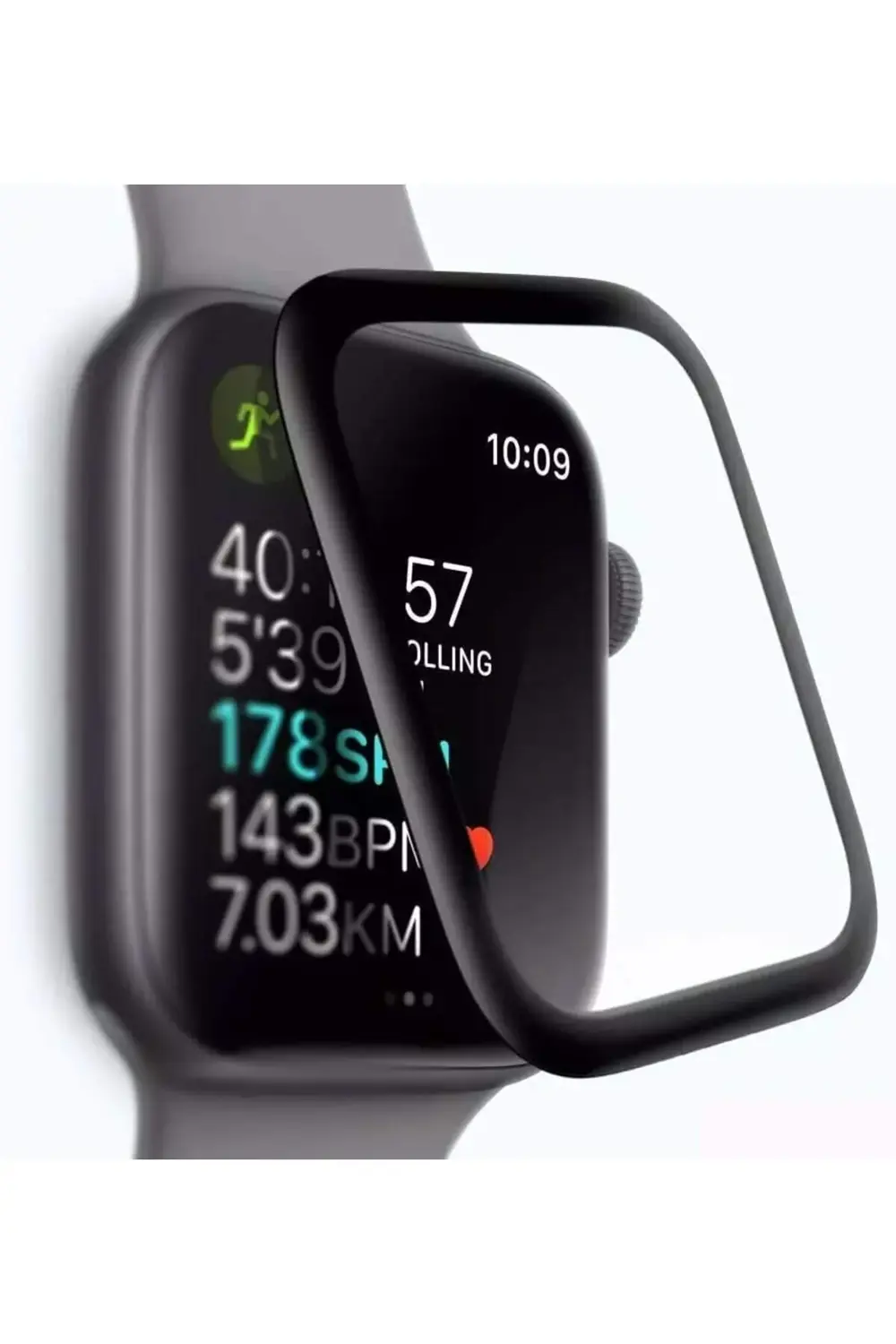 Happy Series 49mm Akıllı Saat için Ekranı Tam Kaplayan Esnek Cam