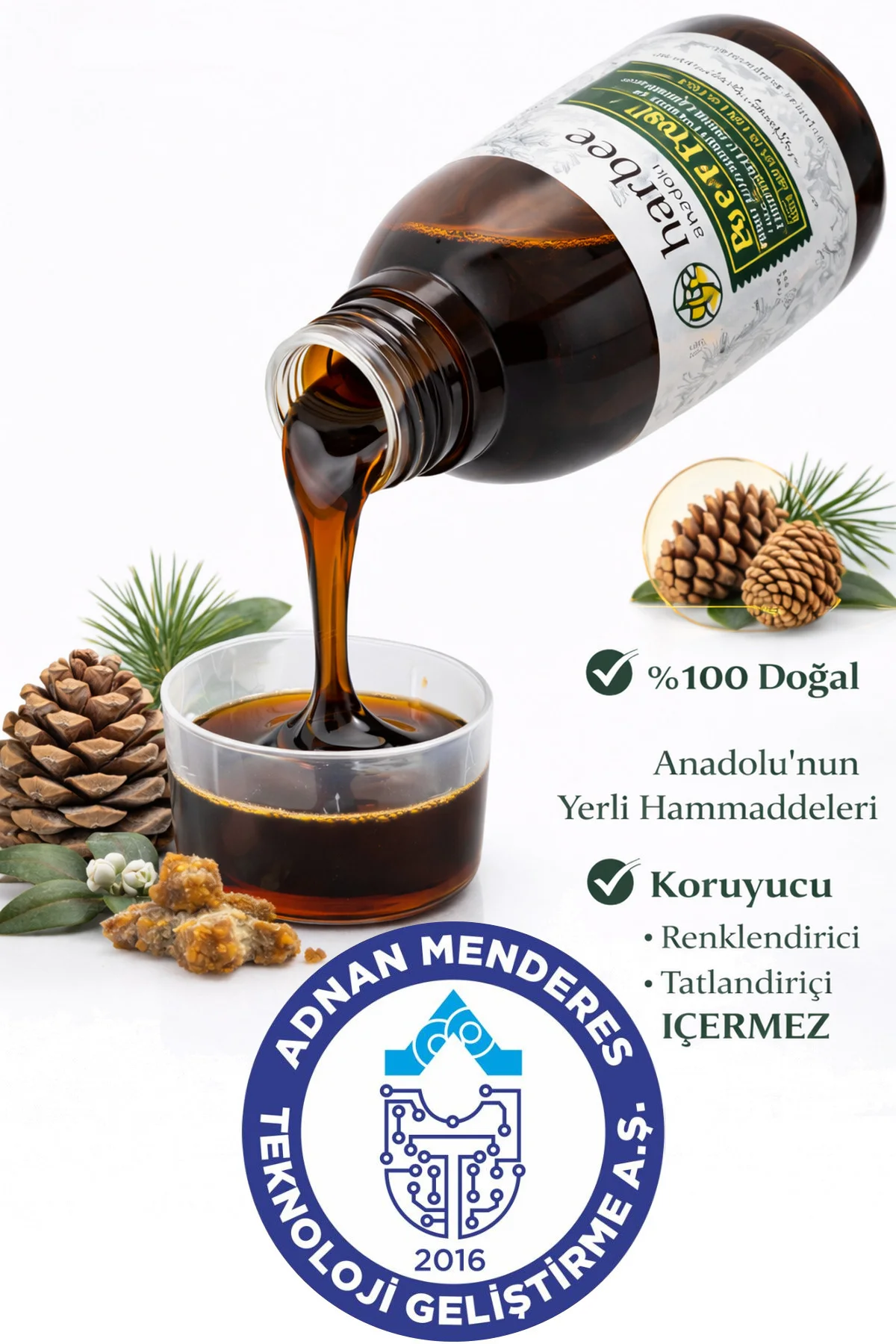 Harbee Bee-Fresh Bitkisel Takviye Edici Gıda -Propolis, Karamürver, C Vitamini ve Çinko 150 ml