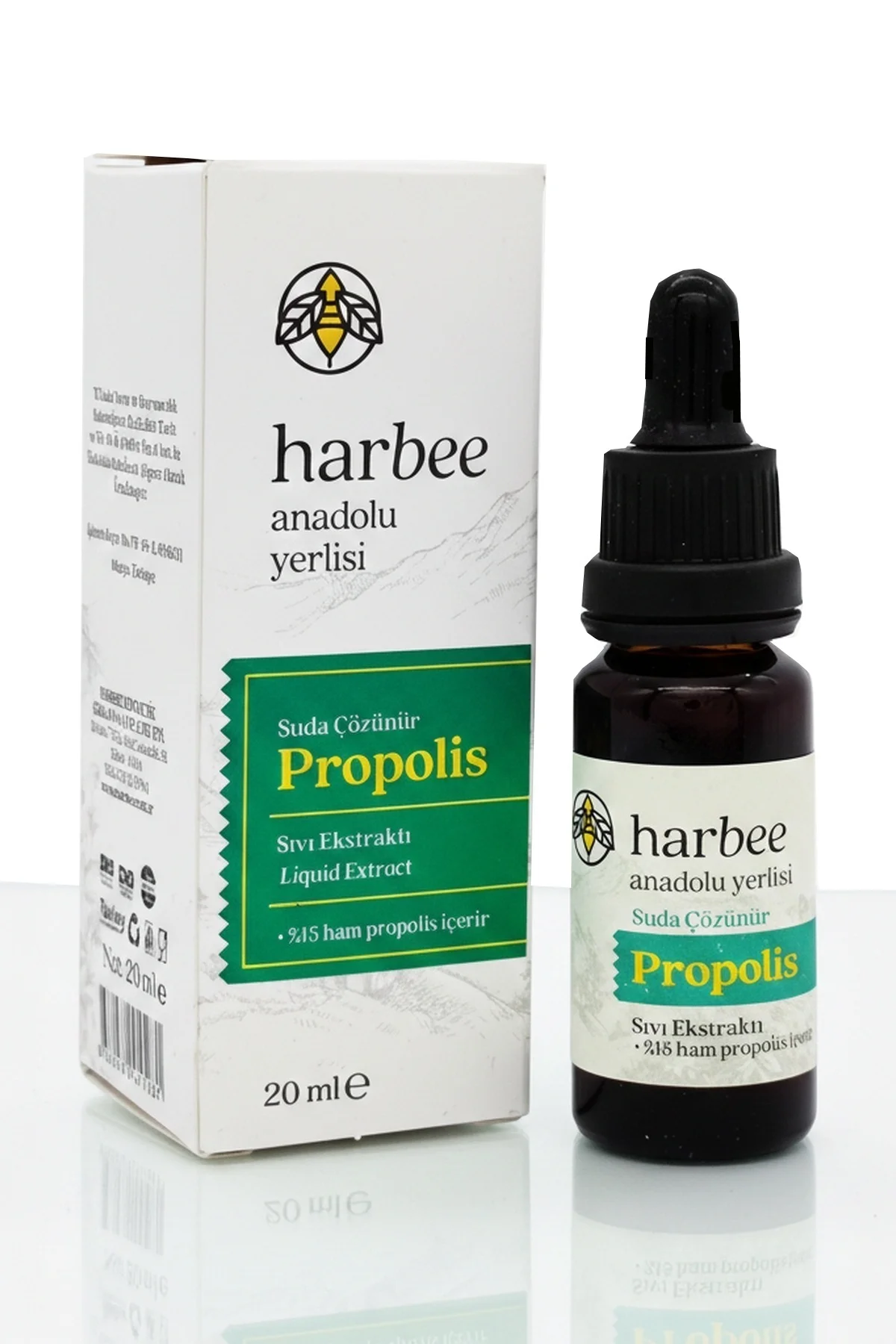 Harbee Su Bazlı %15 Ham Propolis Damla 20ml