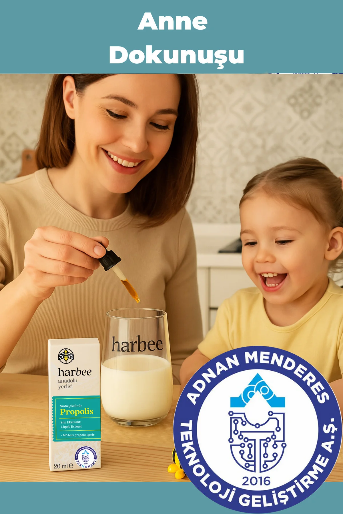 Harbee Su Bazlı %15 Ham Propolis Damla 20ml