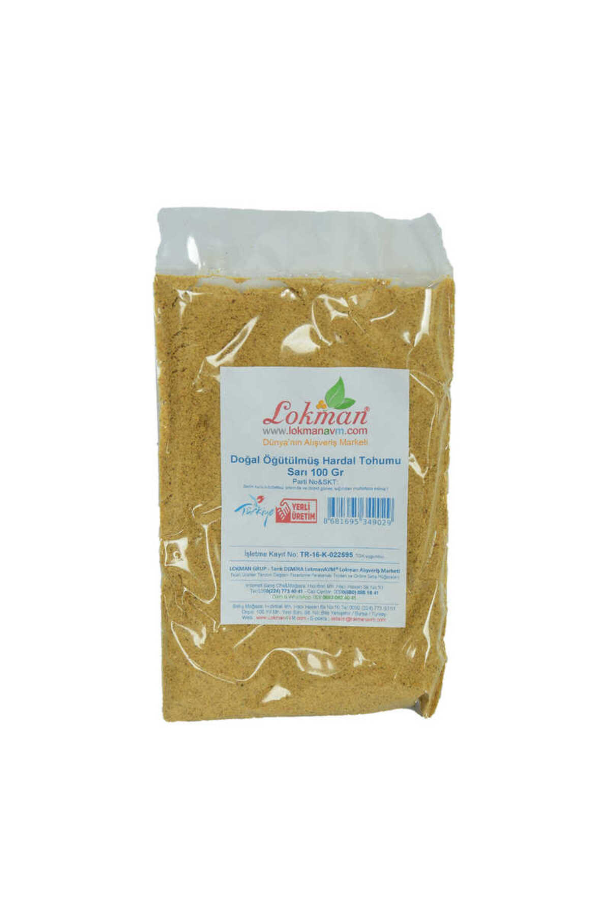 Astra Market Hardal Tohumu Öğütülmüş Doğal Sarı 100 Gr Paket