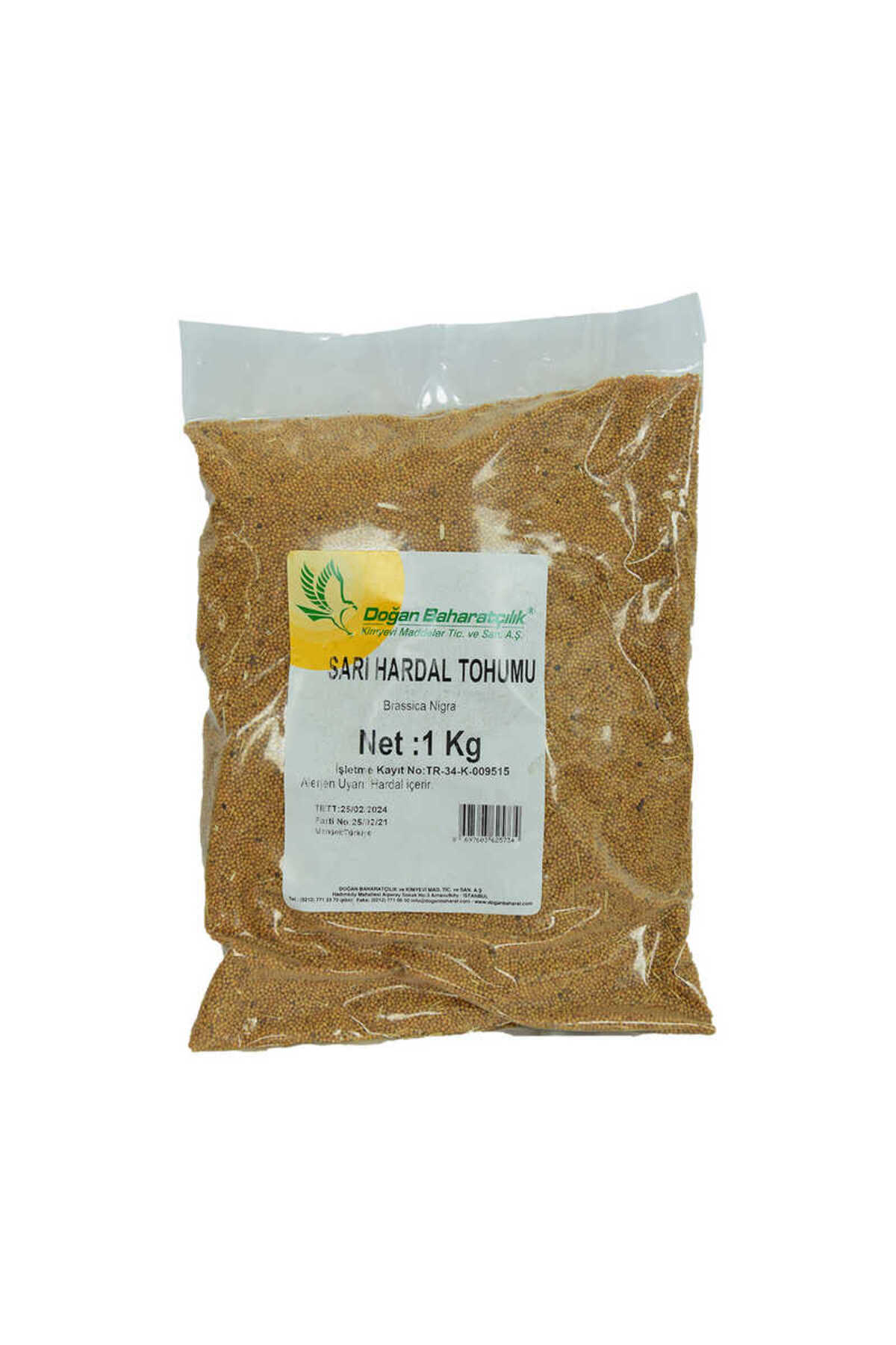  Ceet Markets Hardal Tohumu Tane Doğal Sarı 1000 Gr Paket