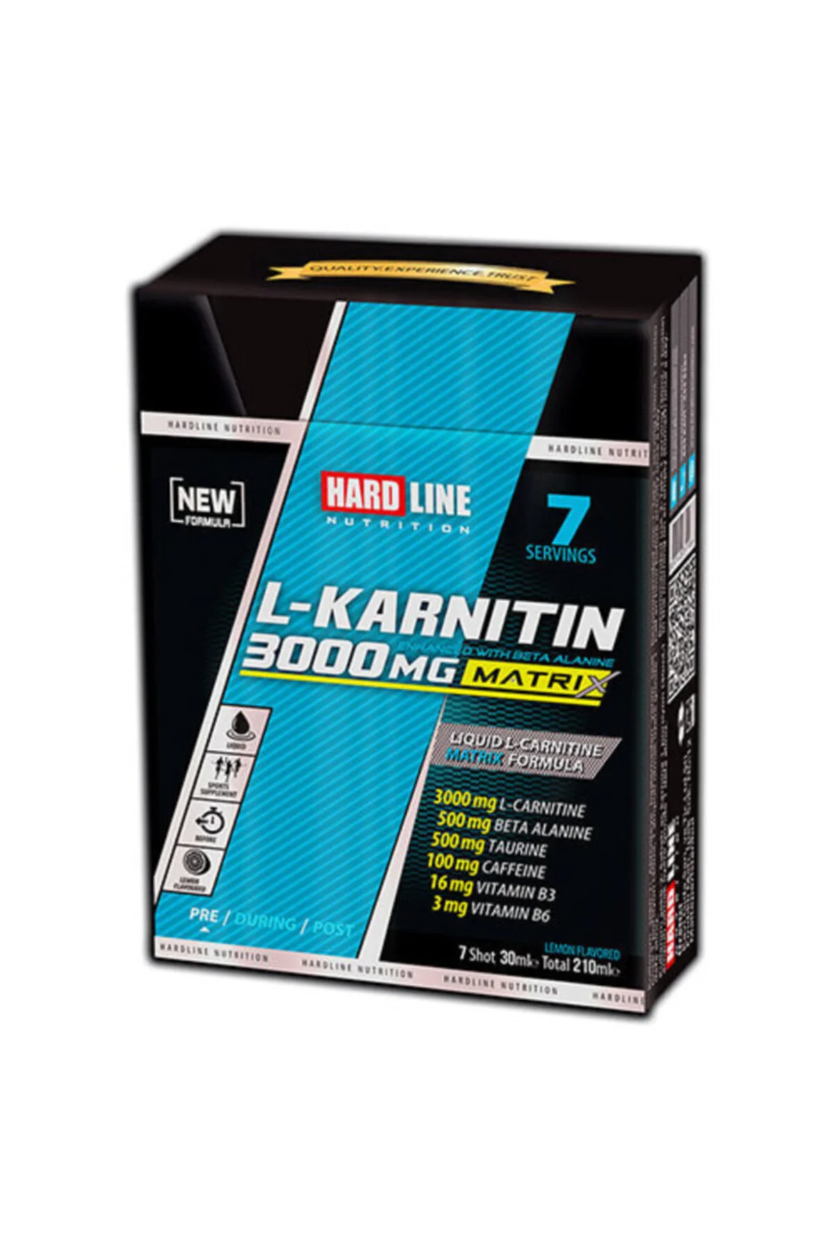 Hardline L-Karnitin Matrix 3000 Mg Limon 7 Adet (30 Ml)