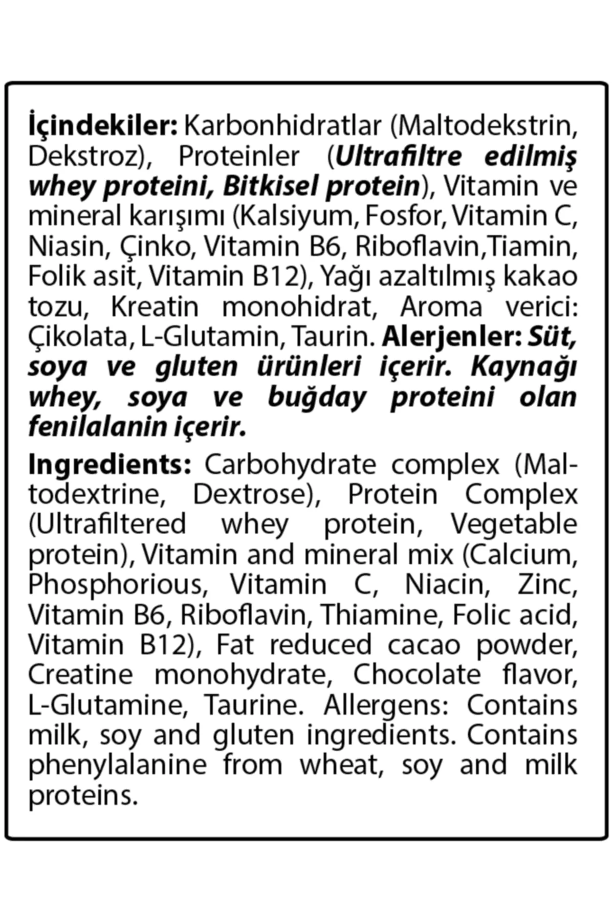 Hardline Progainer Çikolatalı 3000 Gr