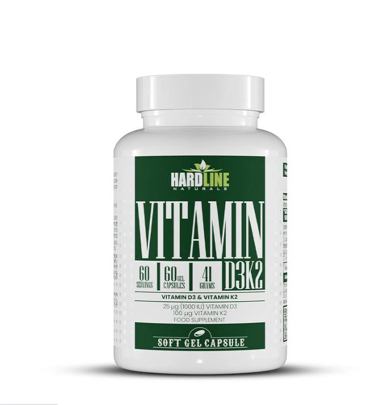 Hardline Vitamin D3 K2 60 Jel Kapsül Fiyatı, Yorumları ve Özellikleri