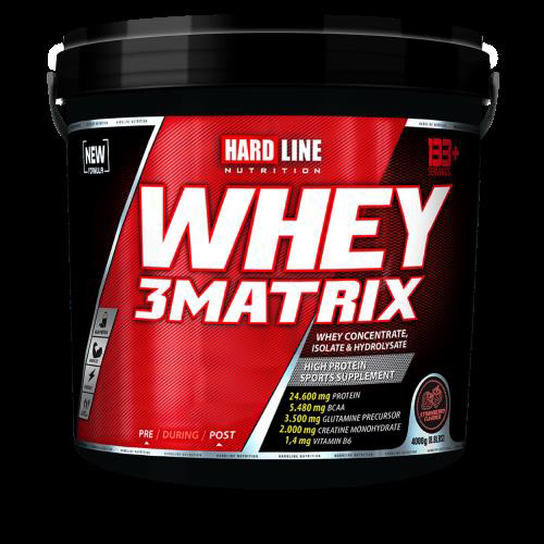 Hardline Whey 3 Matrix 4000gr/Çilek