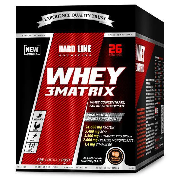 Hardline Whey 3Matrix Kurabiyeli 780 Gr (30Gr*26Adet)