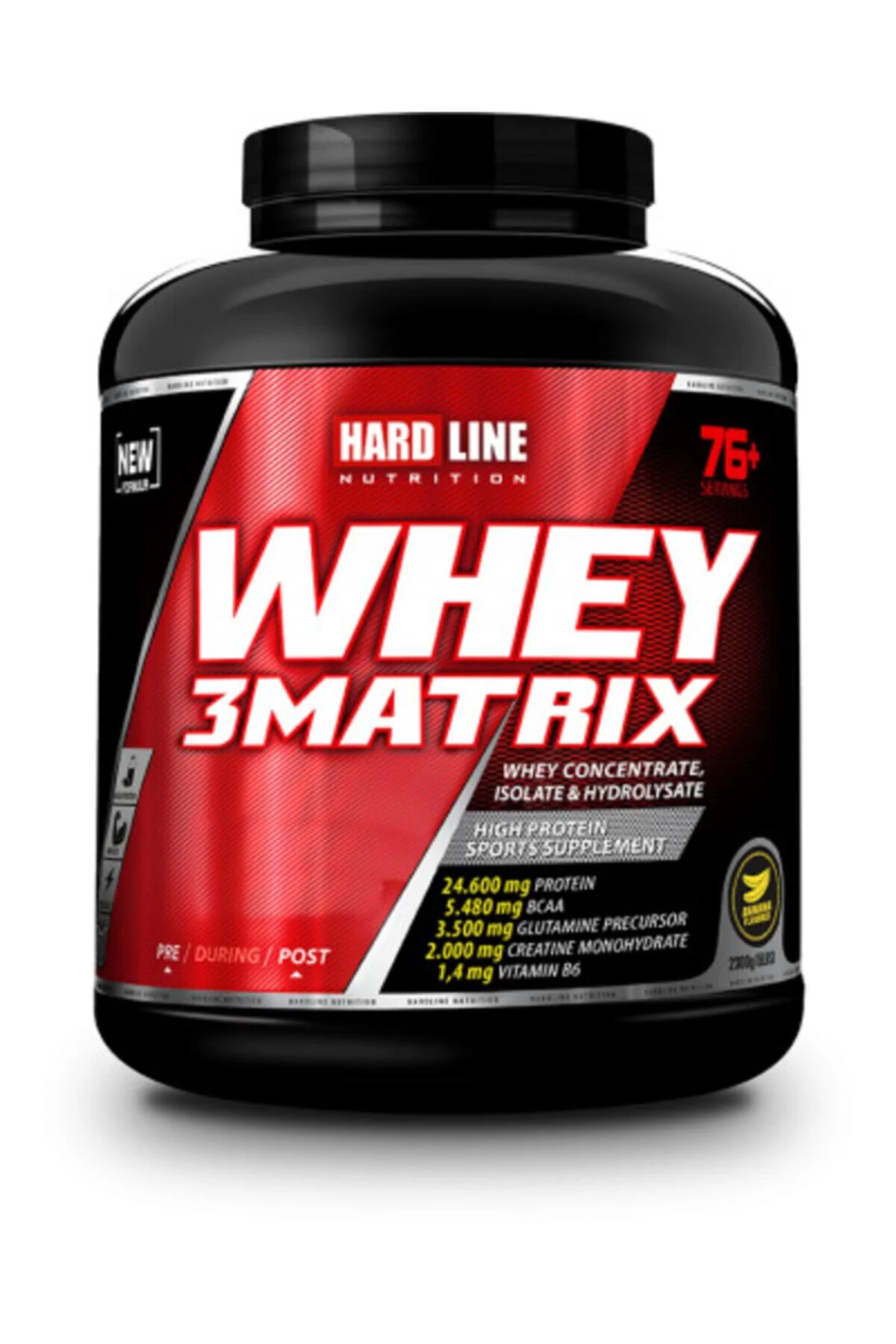 Hardline Whey 3Matrix Muz 2300 Gr