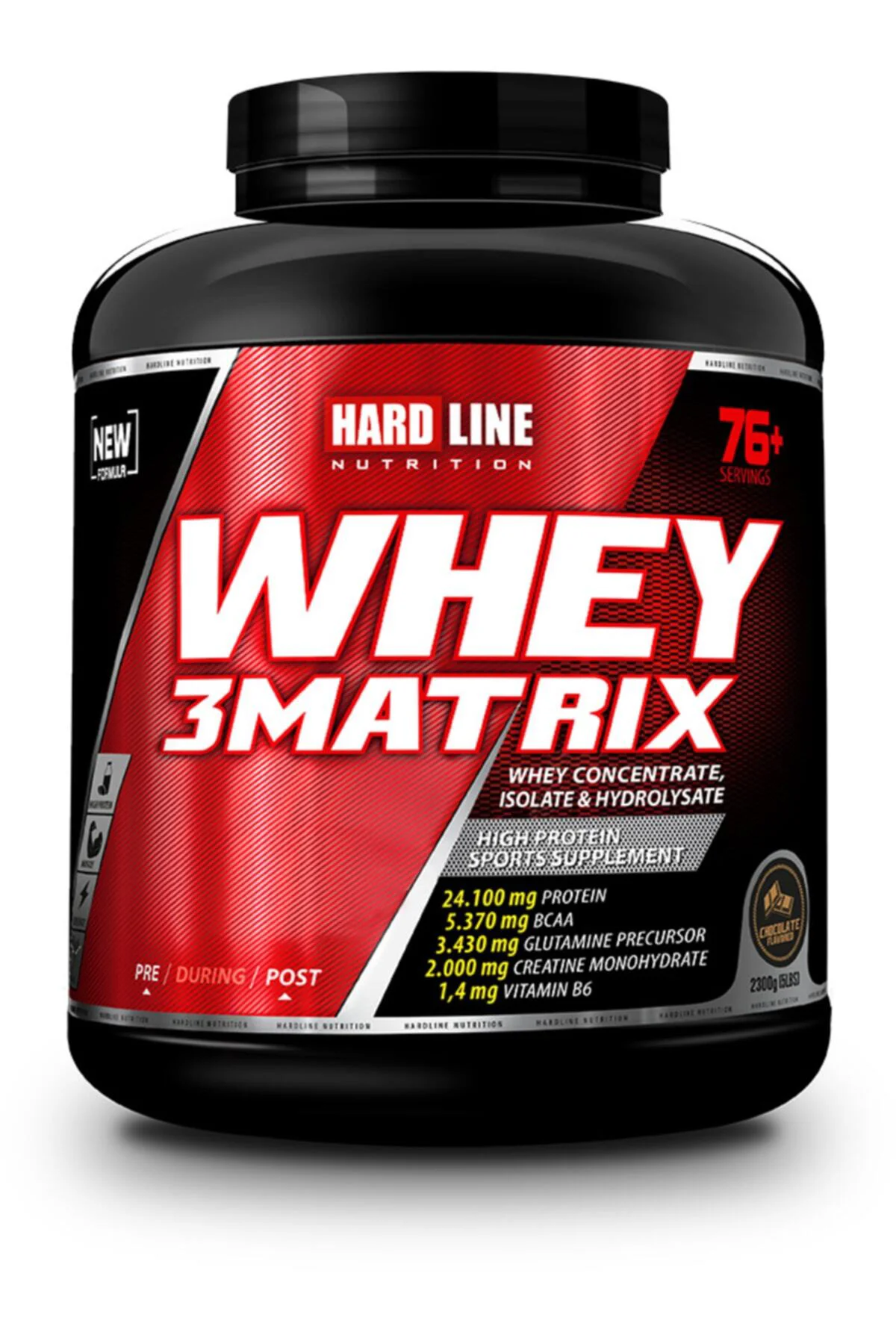 Hardline Whey 3Matrix Çikolata 2300 Gr