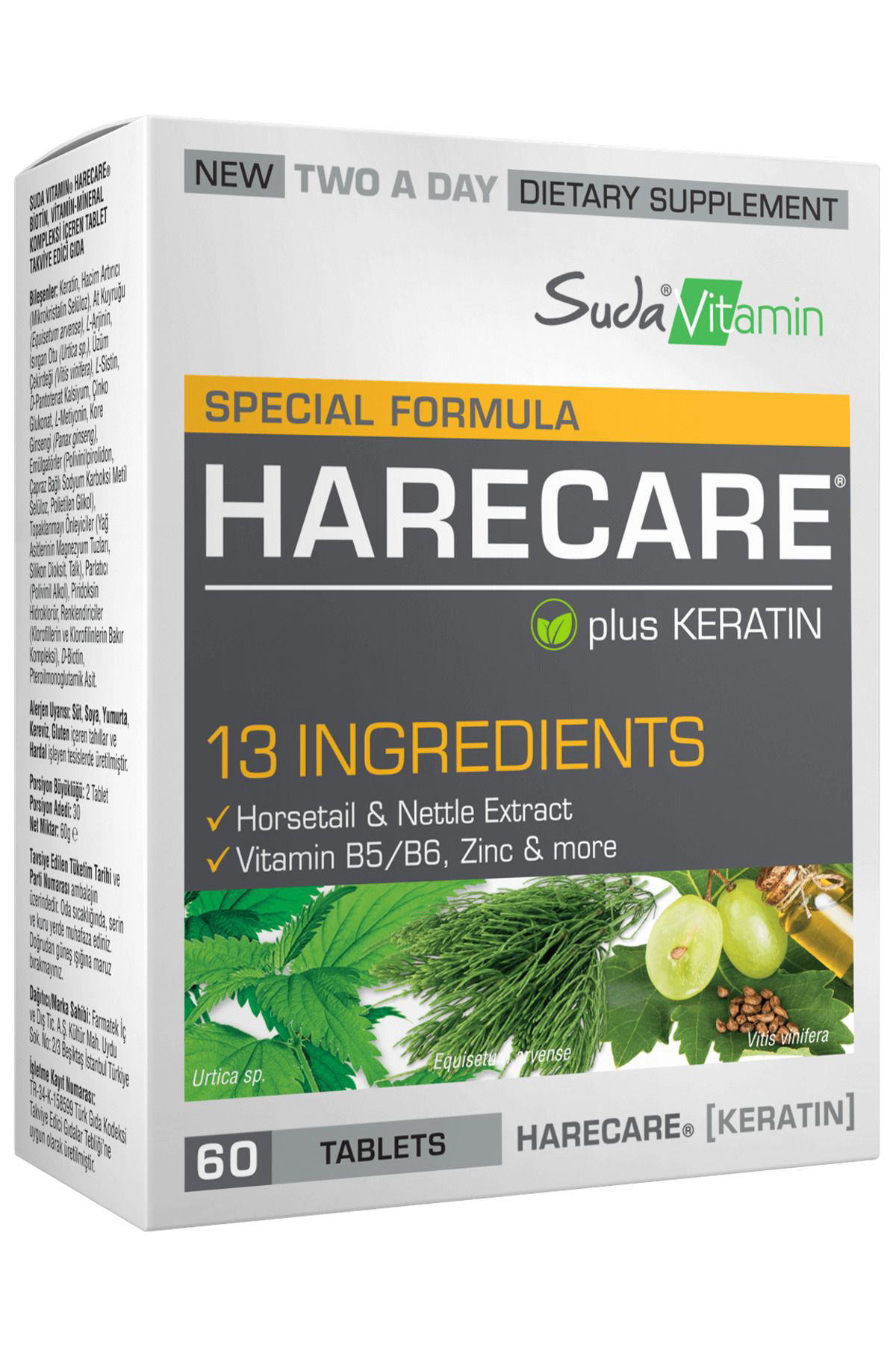 Suda Vitamin Harecare Plus Keratin 60 Tablet