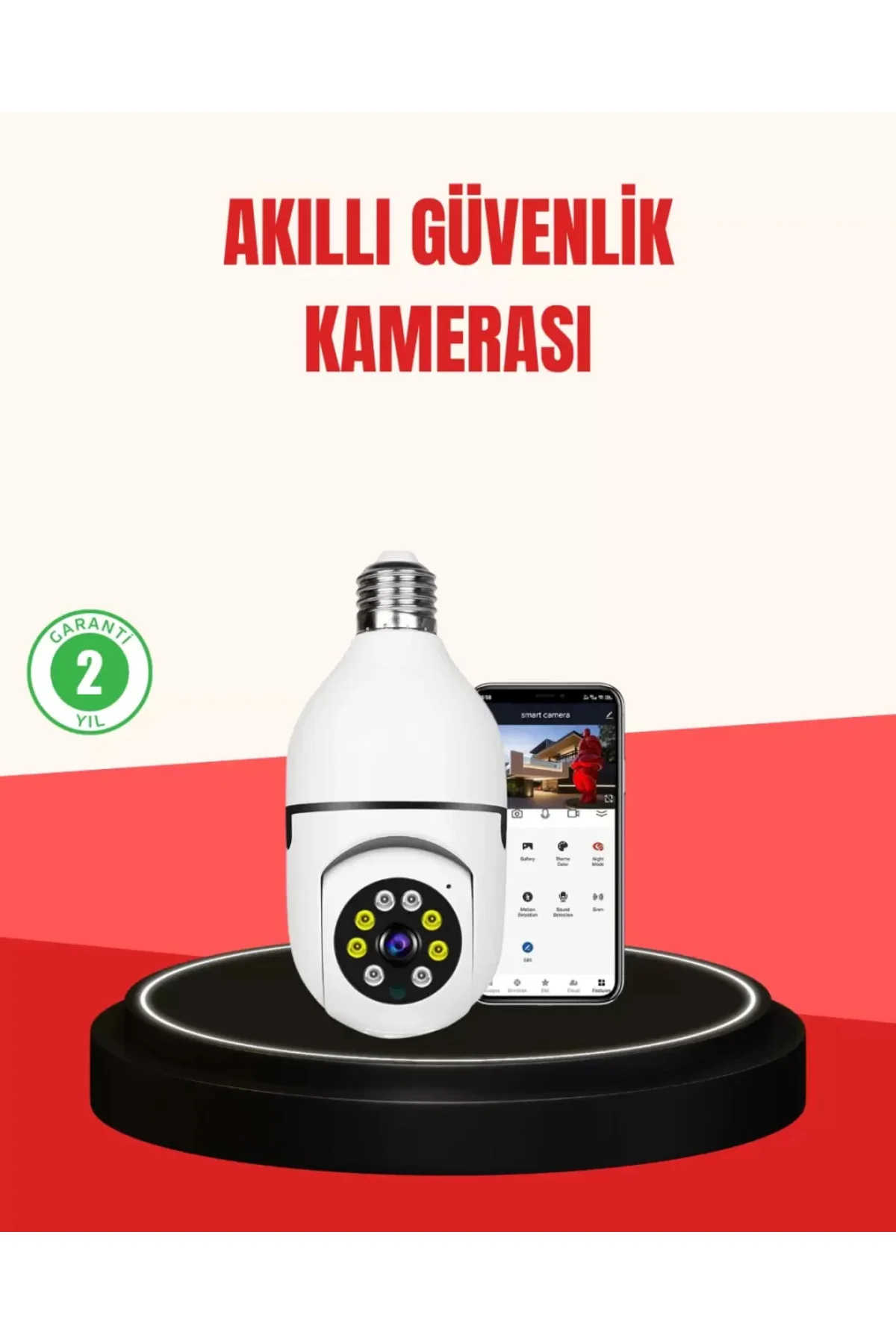 Hareket Algılamalı Kablosuz Akıllı Ev Güvenlik Kamerası