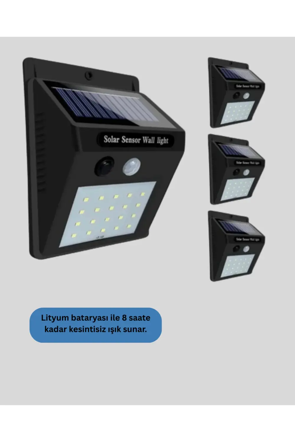 Hareket Algılamalı Solar LED Güvenlik Lambası