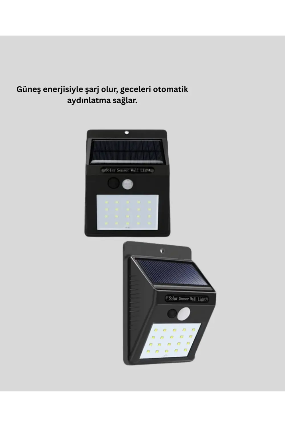 Hareket Algılamalı Solar LED Güvenlik Lambası