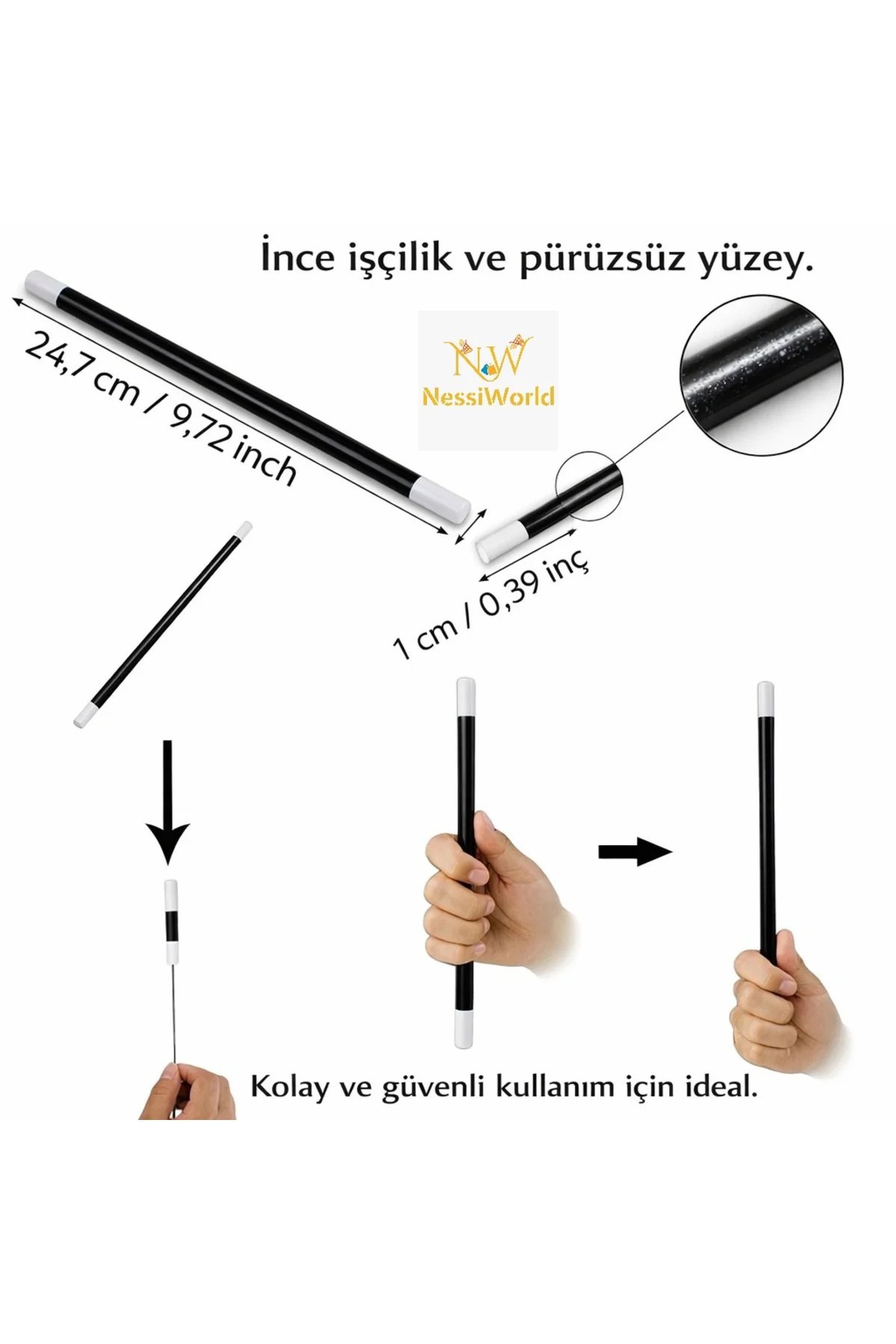 Hareket Eden Sihirli Değnek Çubuk 24 cm