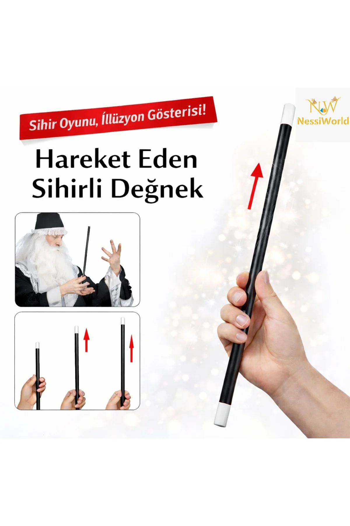Hareket Eden Sihirli Değnek Çubuk 24 cm