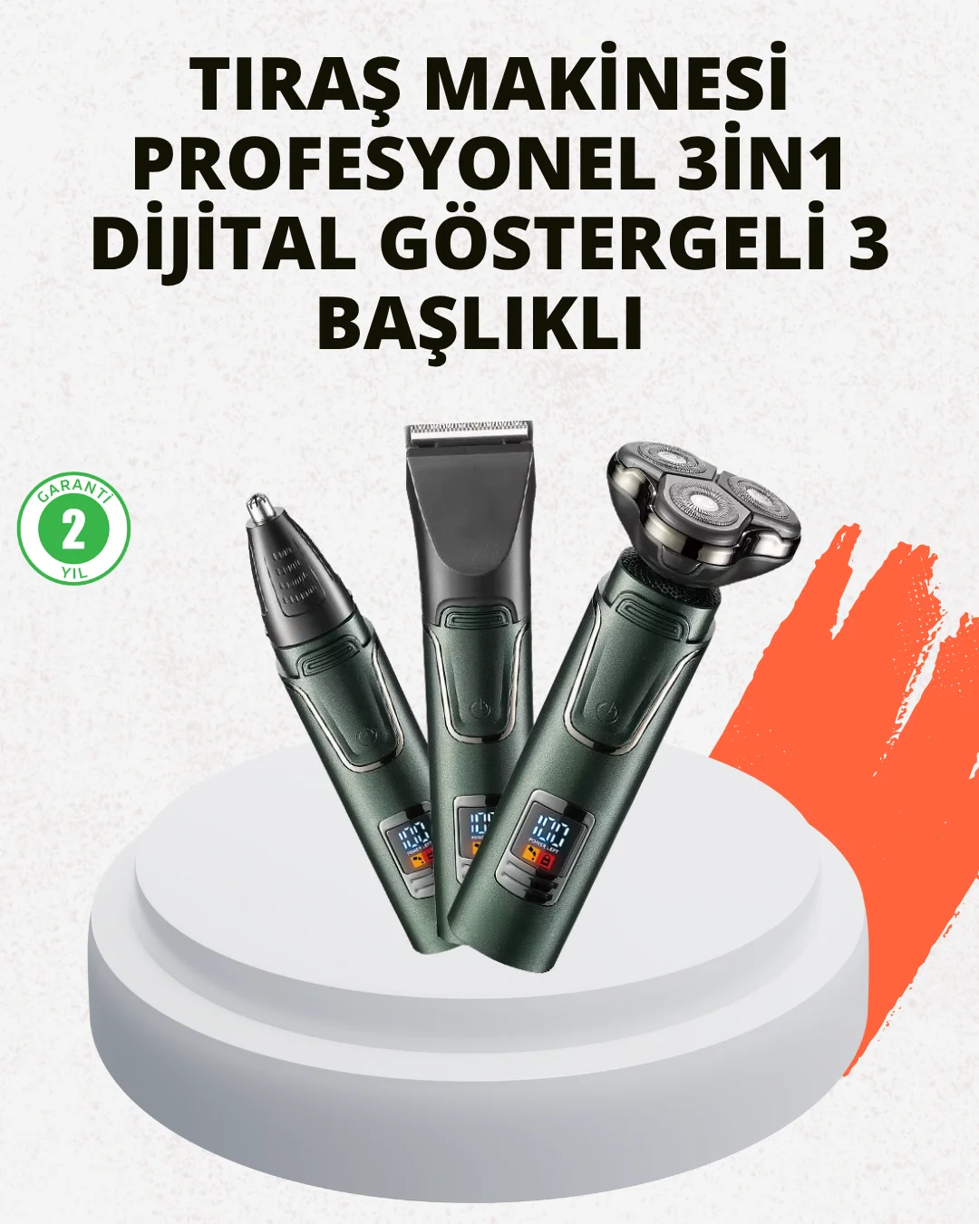 Hareket Halinde Kullanıma Uygun Tıraş Makinesi Hareket Halinde Kullanıma Uygun Tıraş Makinesi