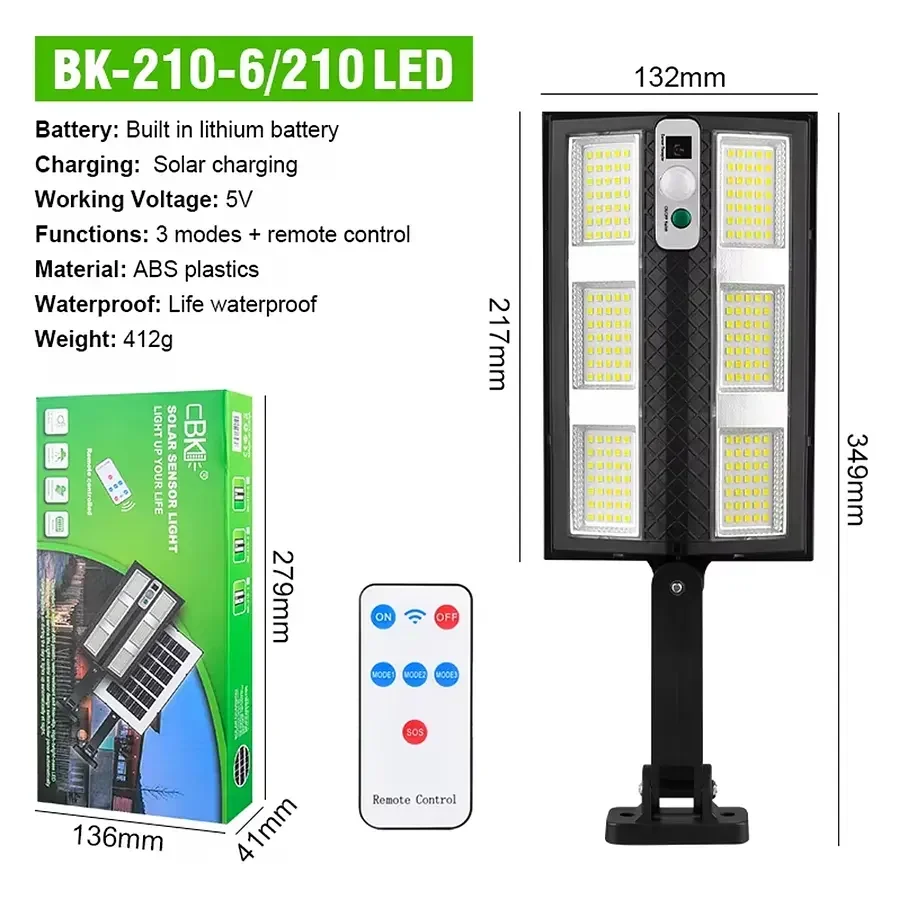 Hareket Sensörlü IP65 Güneş Enerjili LED Spot Kumandalı Hareket Sensörlü IP65 Güneş Enerjili LED Spot Kumandalı
