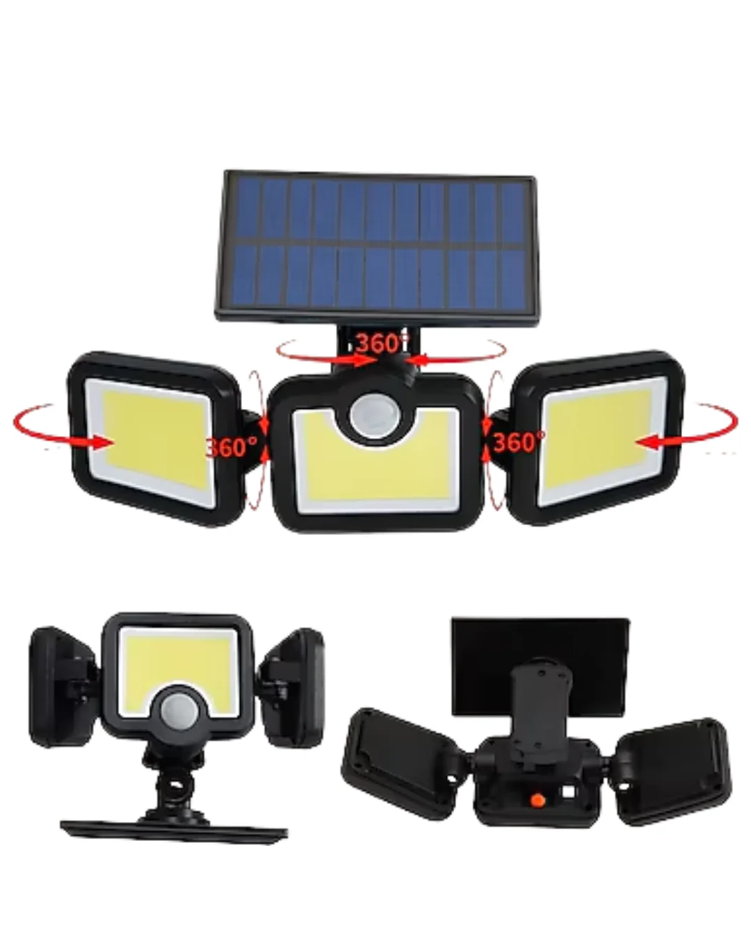 Hareket Sensörlü Solar Bahçe Lambası Güçlü LED Duvar Projektörü