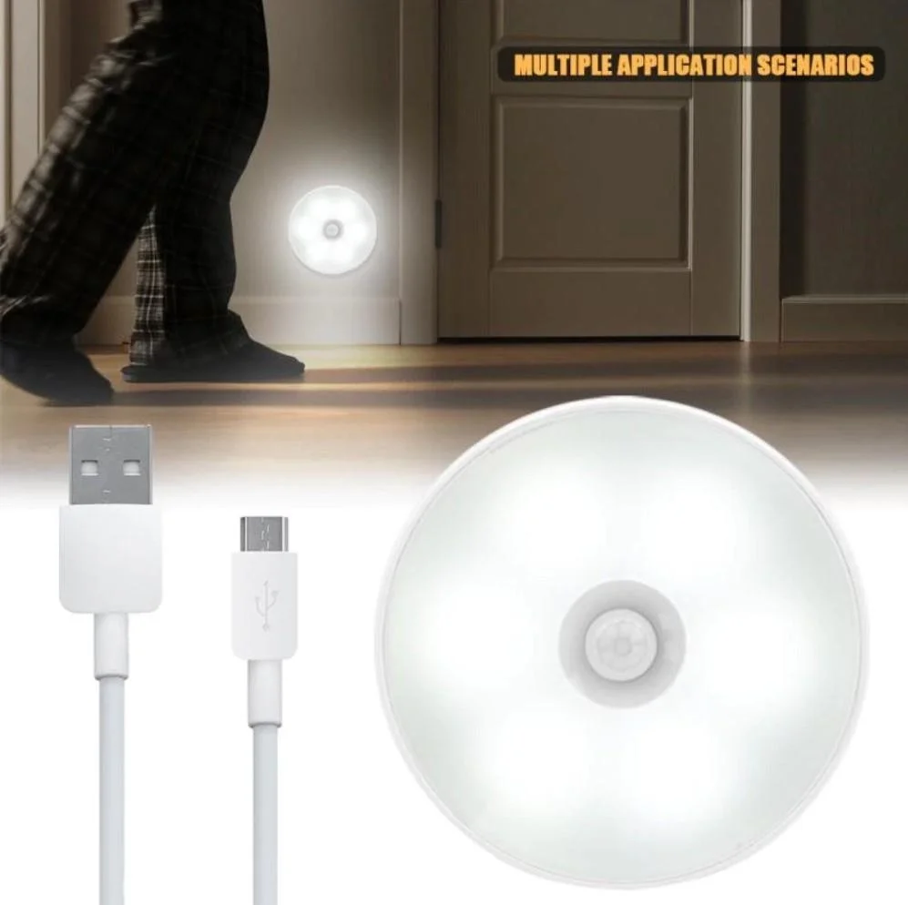 Hareket Sensörlü Usb Şarjlı Led Işık Lamba Hareket Sensörlü Usb Şarjlı Led Işık Lamba