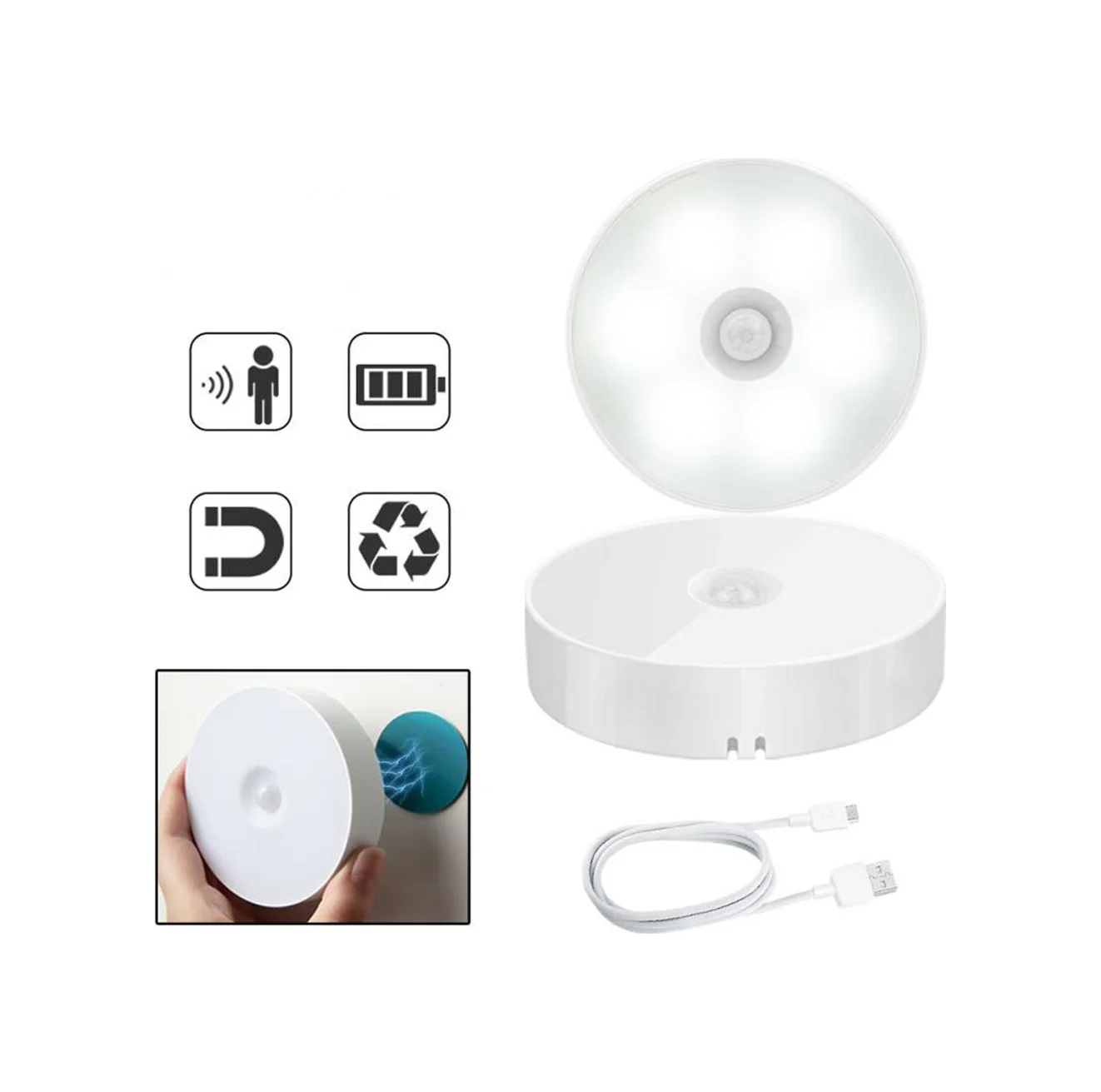 Hareket Sensörlü Usb Şarjlı Led Işık Lamba Diğer