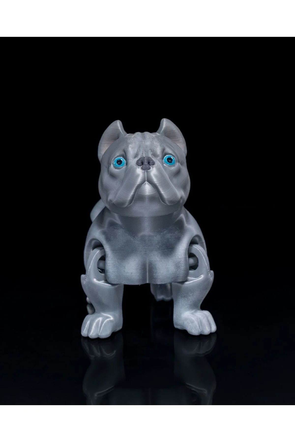Hareketli American Buldog Şirin Köpek Oyuncak 17 CM (BÜYÜK BOY)