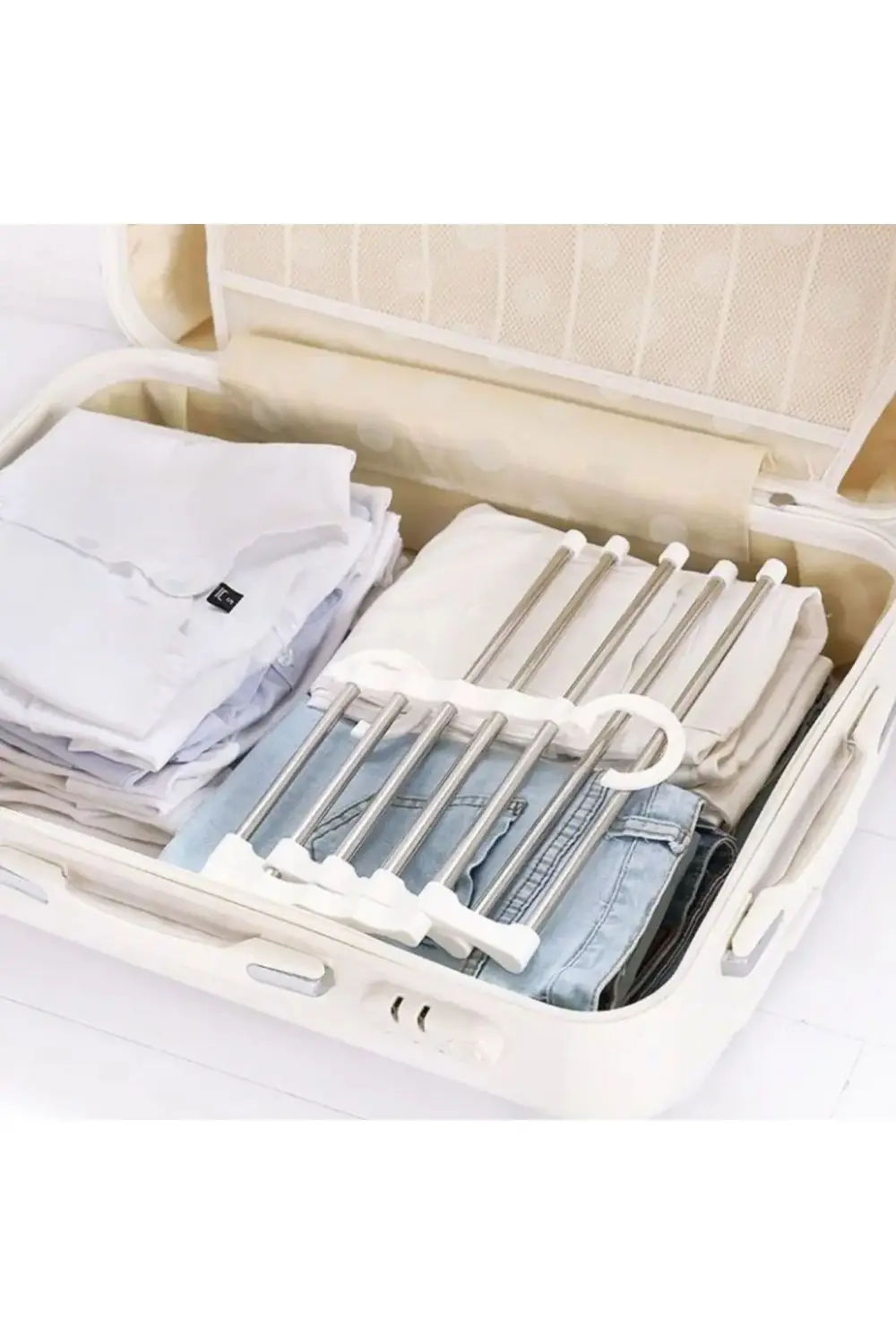 ® Hareketli Dolap İçi Pantolon Kravat Şal Askı Sistemi Düzenleyic