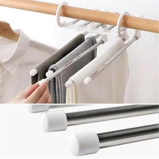 Hareketli Dolap İçi Pantolon Kravat Şal Askı Sistemi Düzenleyici