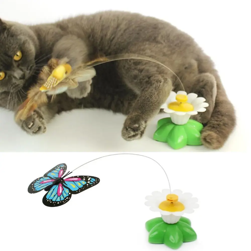 Hareketli Dönen Kelebek - Kedi Oyuncağı ( Pille Çalışır) (4741)