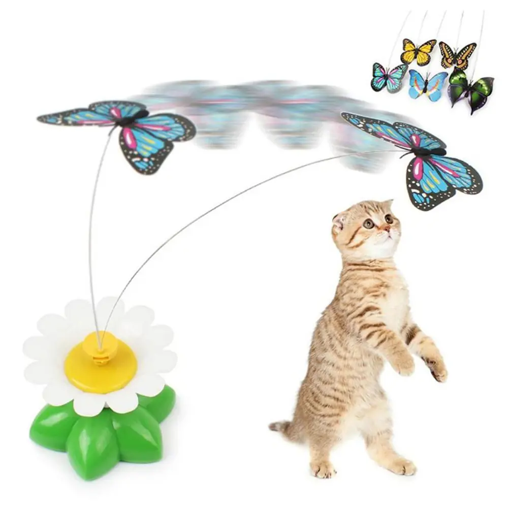 Hareketli Dönen Kelebek - Kedi Oyuncağı ( Pille Çalışır) (4741)