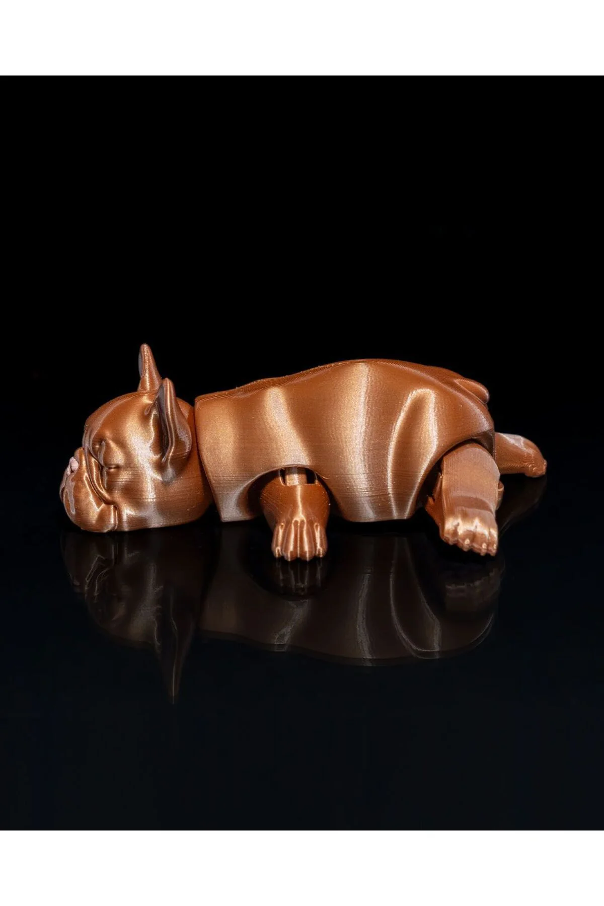 Hareketli French Bulldog Oyuncak Boyalı Figür 15 CM