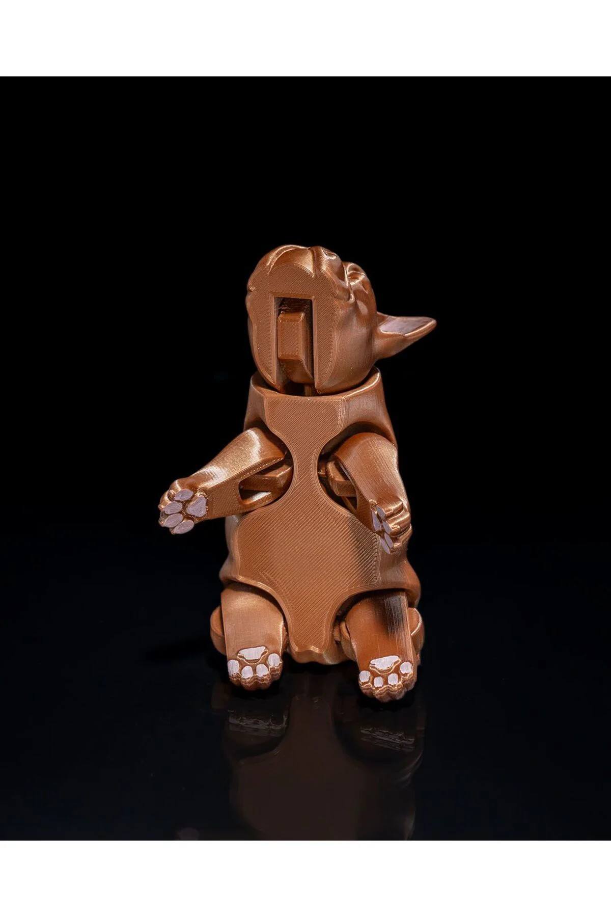 Hareketli French Bulldog Oyuncak Boyalı Figür 15 CM