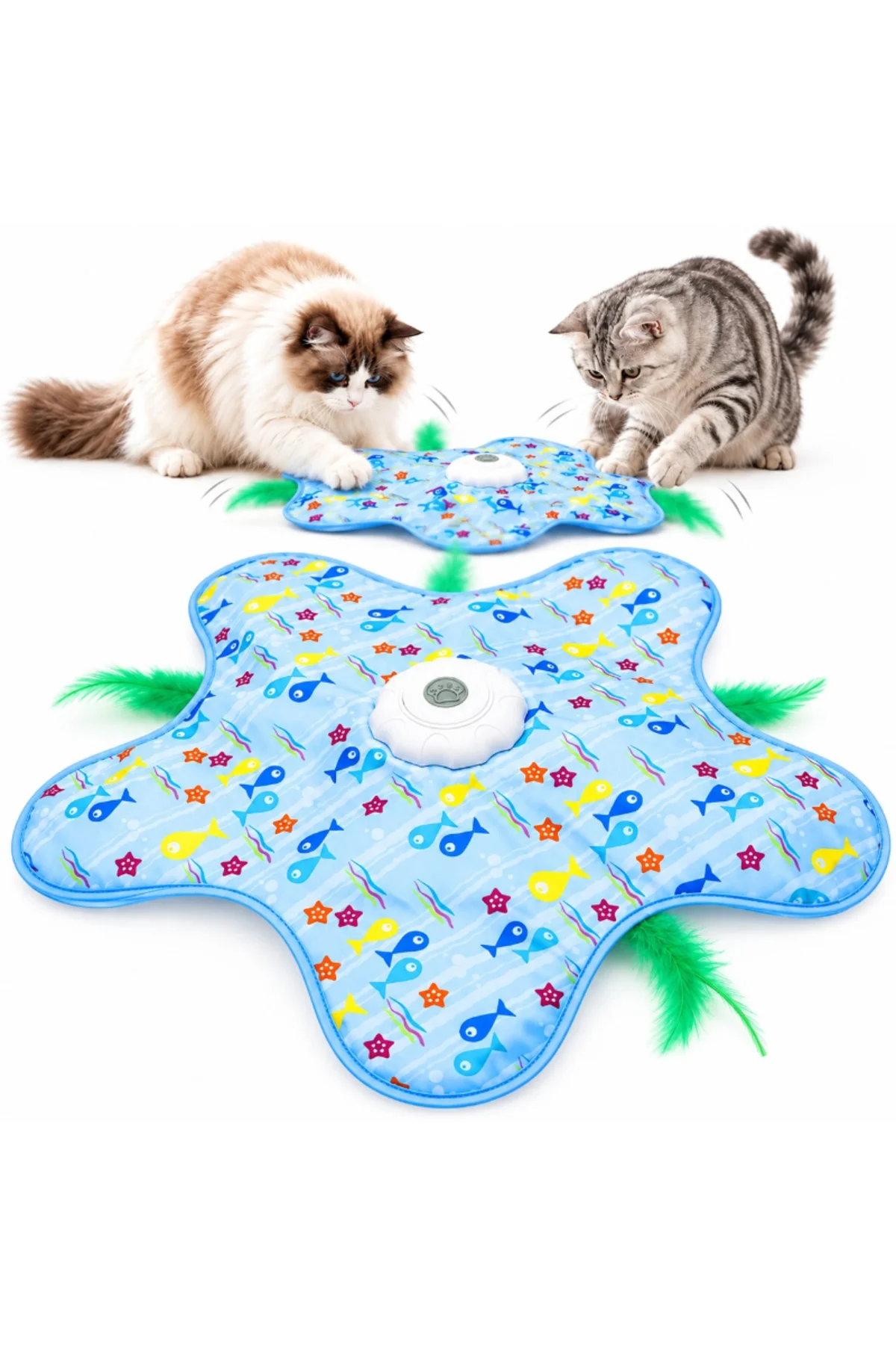 Hareketli İnteraktif Kedi Oyun Matı - USB Şarjlı - 3 Oyun Modu Hareketli İnteraktif Kedi Oyun Matı - USB Şarjlı - 3 Oyun Modu