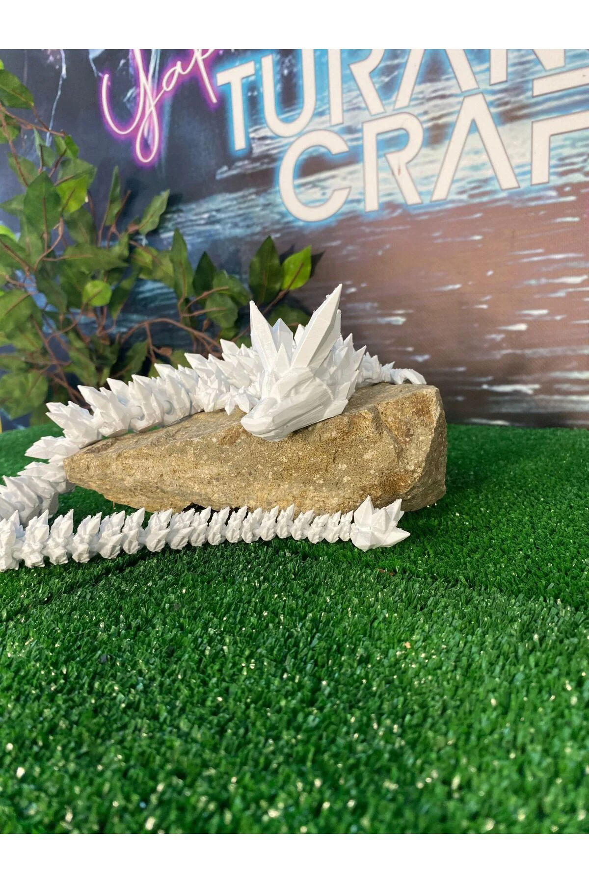 Hareketli Kristal Ejderha (BÜYÜK BOY 52 CM) Tüm Renkler (1 ADET)