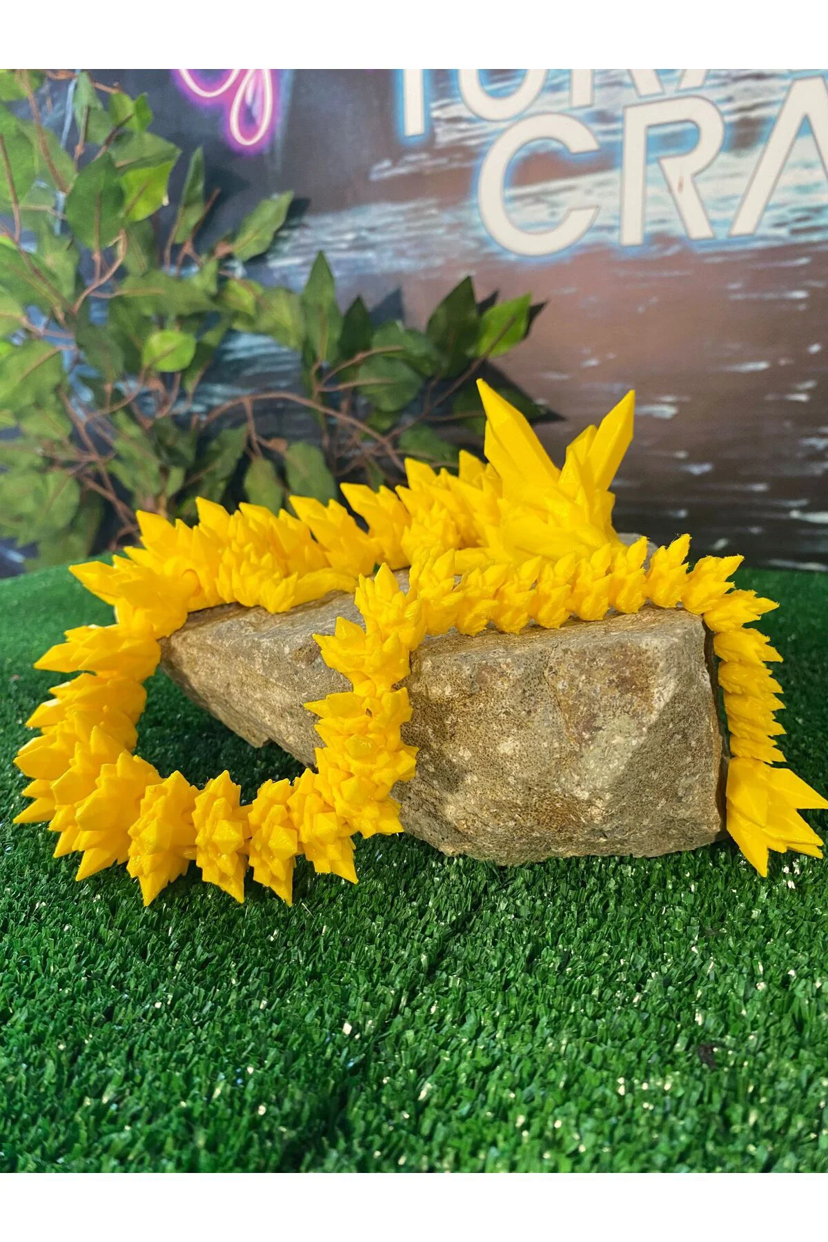 Hareketli Kristal Ejderha (BÜYÜK BOY 52 CM) Tüm Renkler (1 ADET)