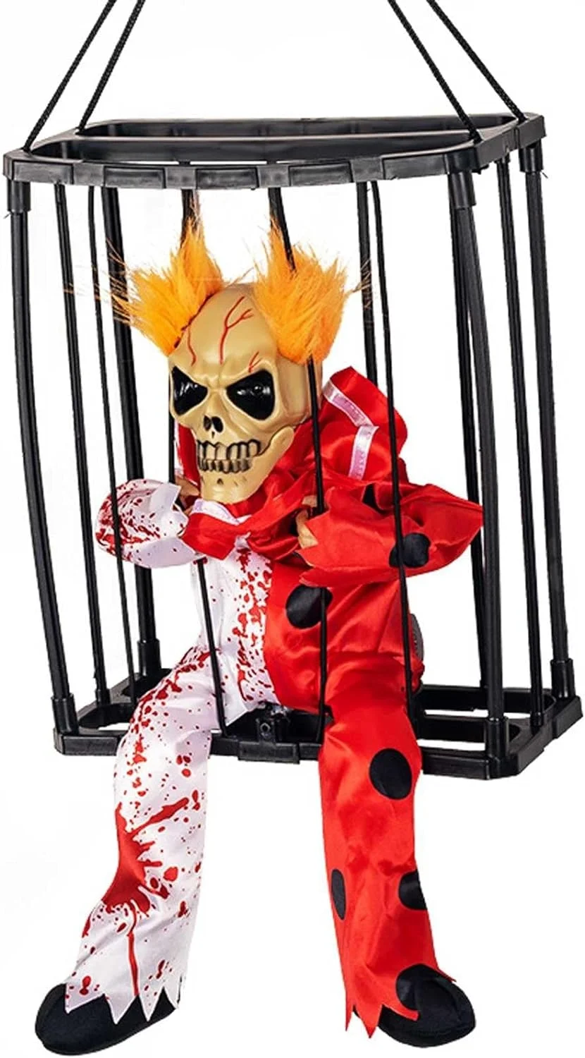 Hareketli Sesli Sensörlü Mahkum Joker İskelet Dekorasyon 22x27 Cm Bx40 Fiyatı, Yorumları ve Özellikleri
