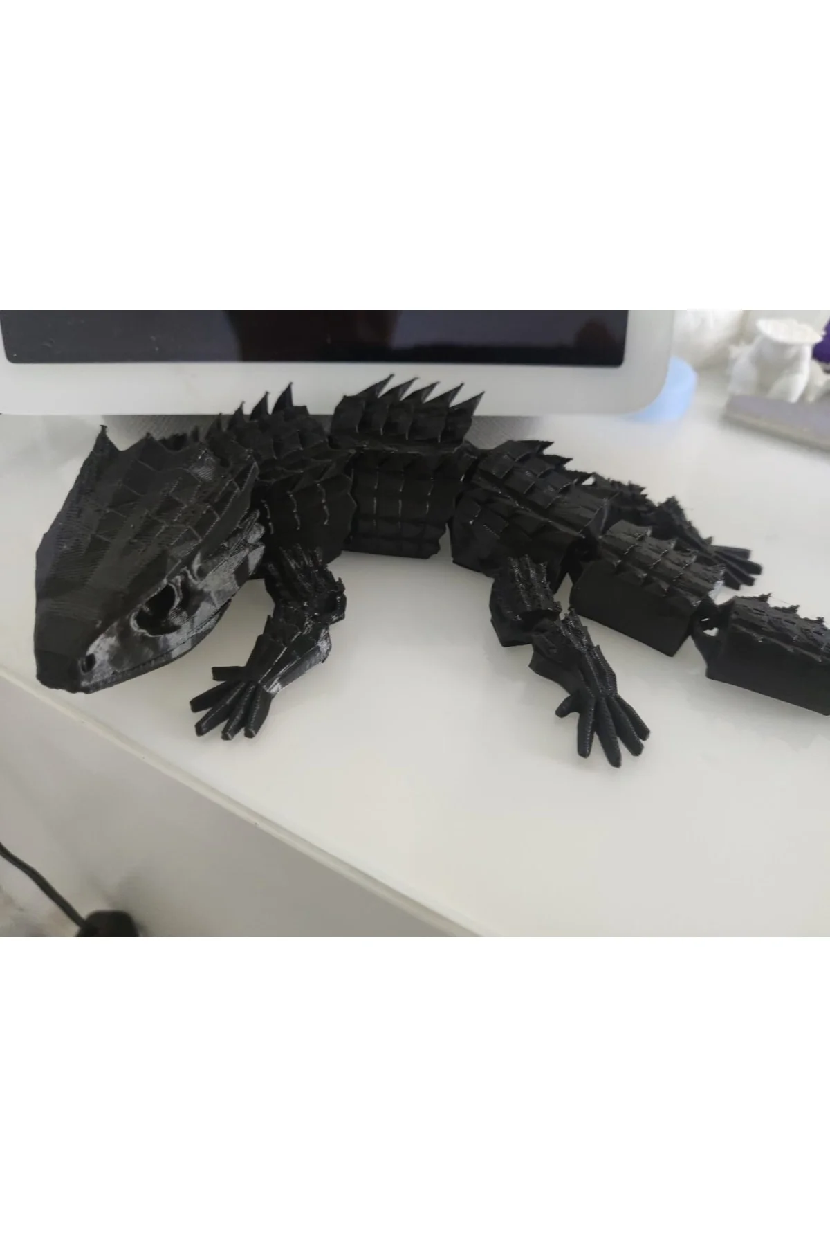 Hareketli Timsah Ejderi Oyuncak 34 Cm (BÜYÜK BOY)