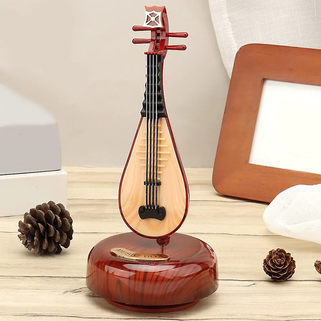 Hareketli Ud Figürlü Zarif Müzik Kutusu Hediyelik Eşya