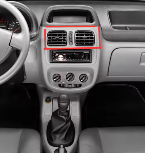Private Hareketli Yönlendirmeli Siyah Renk Renault Clio Reno Orta Kalorif