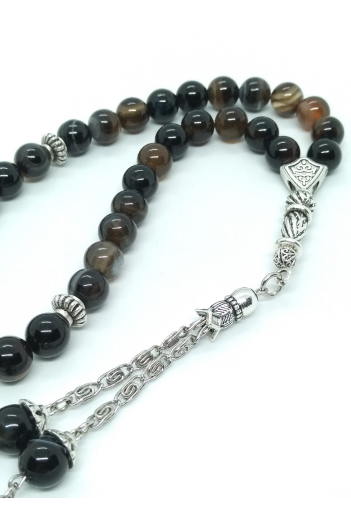 Taşlı İşler Hareli Akik Taşı Tespih, 8 Mm...