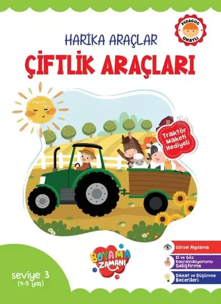 Harika Araçlar – Çiftlik Araçları Seviye 3 (4-5 Yaş) Fiyatı, Yorumları ve Özellikleri