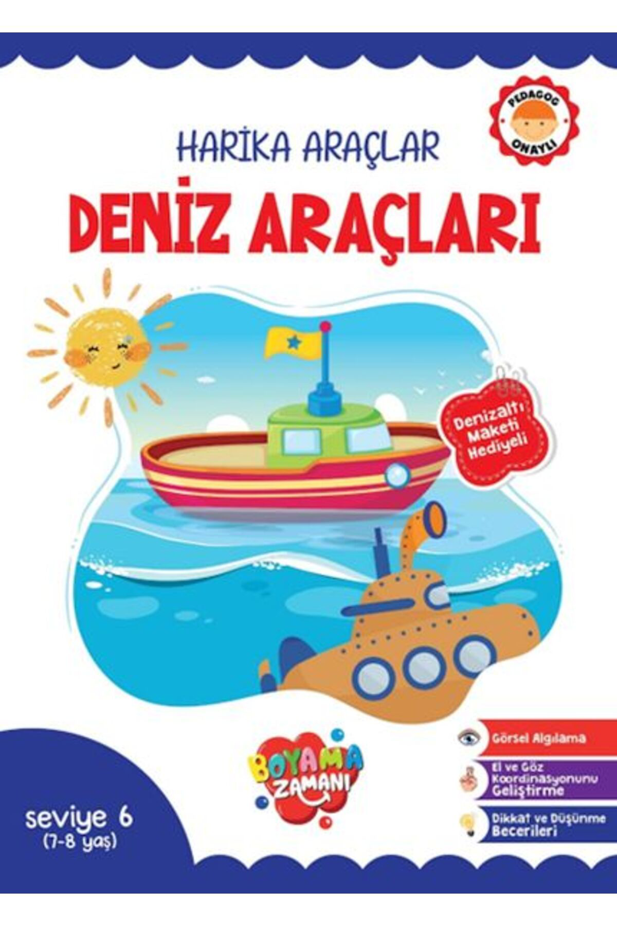 Boyama Zamani Harika Araçlar Deniz Araçları Seviye 6 78 Yaş