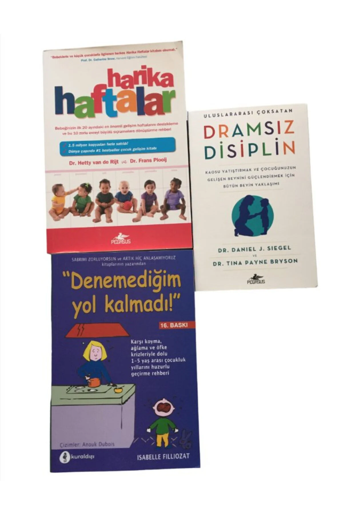 HARIKA HAFTALAR+DRAMSIZ DISIPLIN+DENEMEDIGIM YOL KALMADI 3 SET