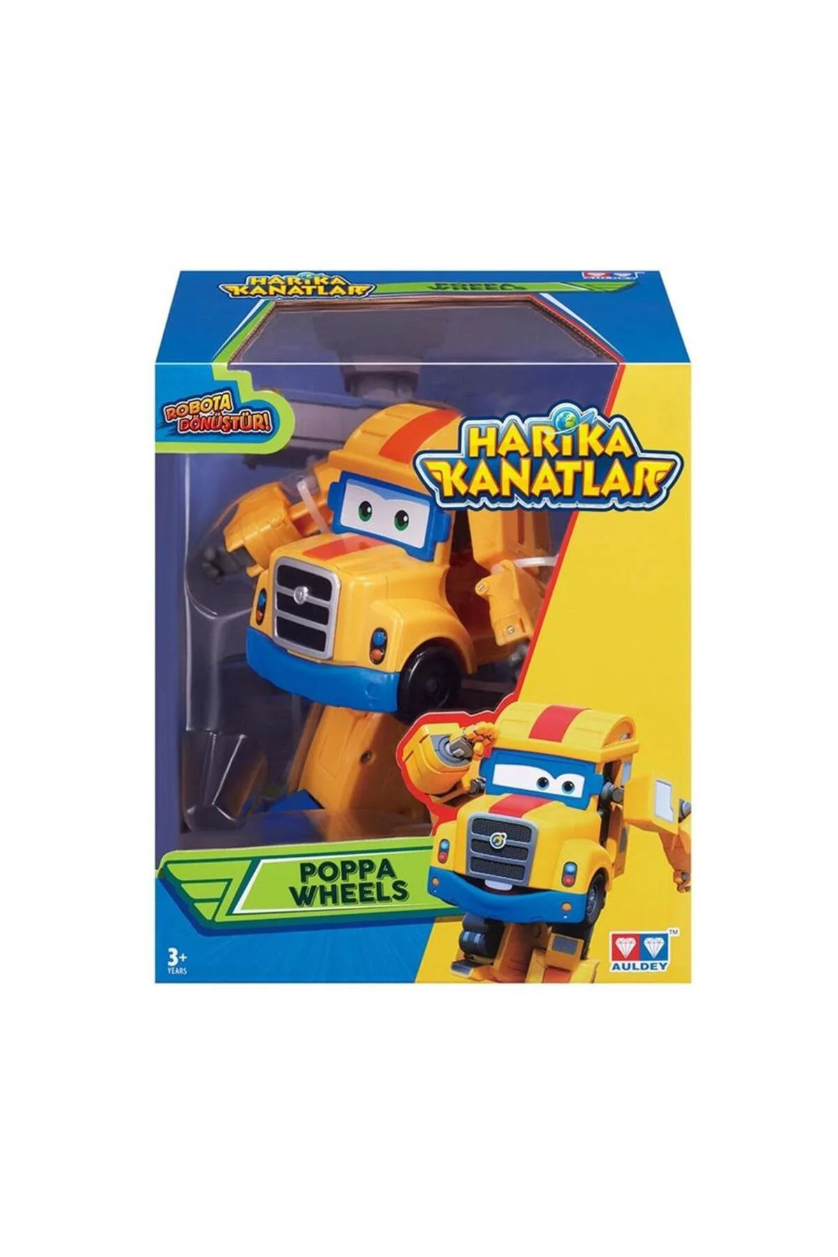 Harika Kanatlar Dönüşen Poppa Wheel 13 cm Figür